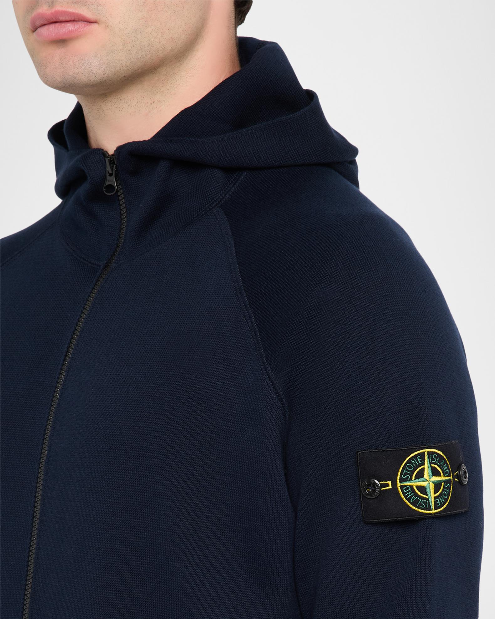 Stone Island Men's Cotton Full-Zip Hoodie | Neiman Marcus