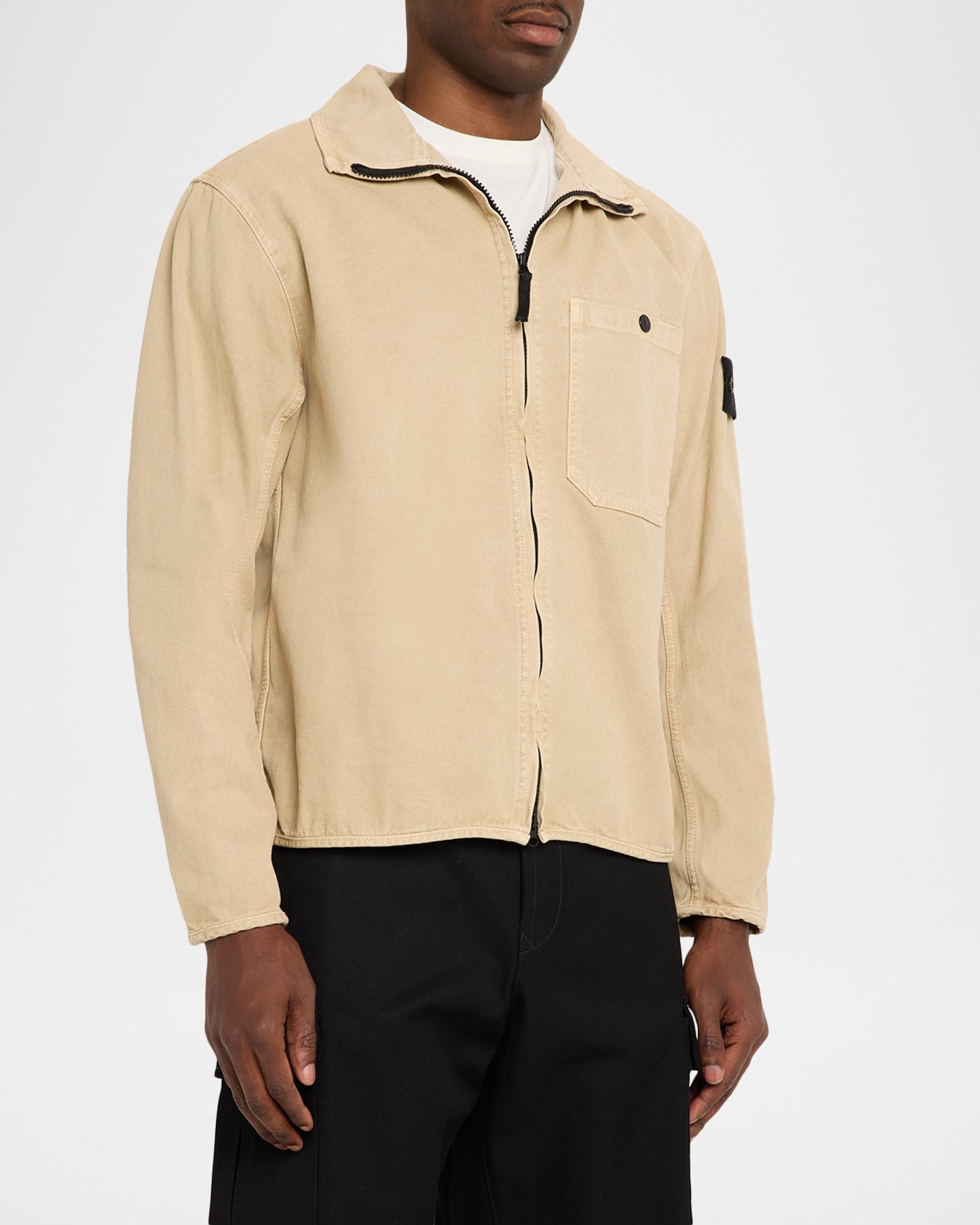 Veste Légère Homme Beige à Fermeture éclair - Taille M - Manches Longues - Occasion Très Bon état - Marque INC