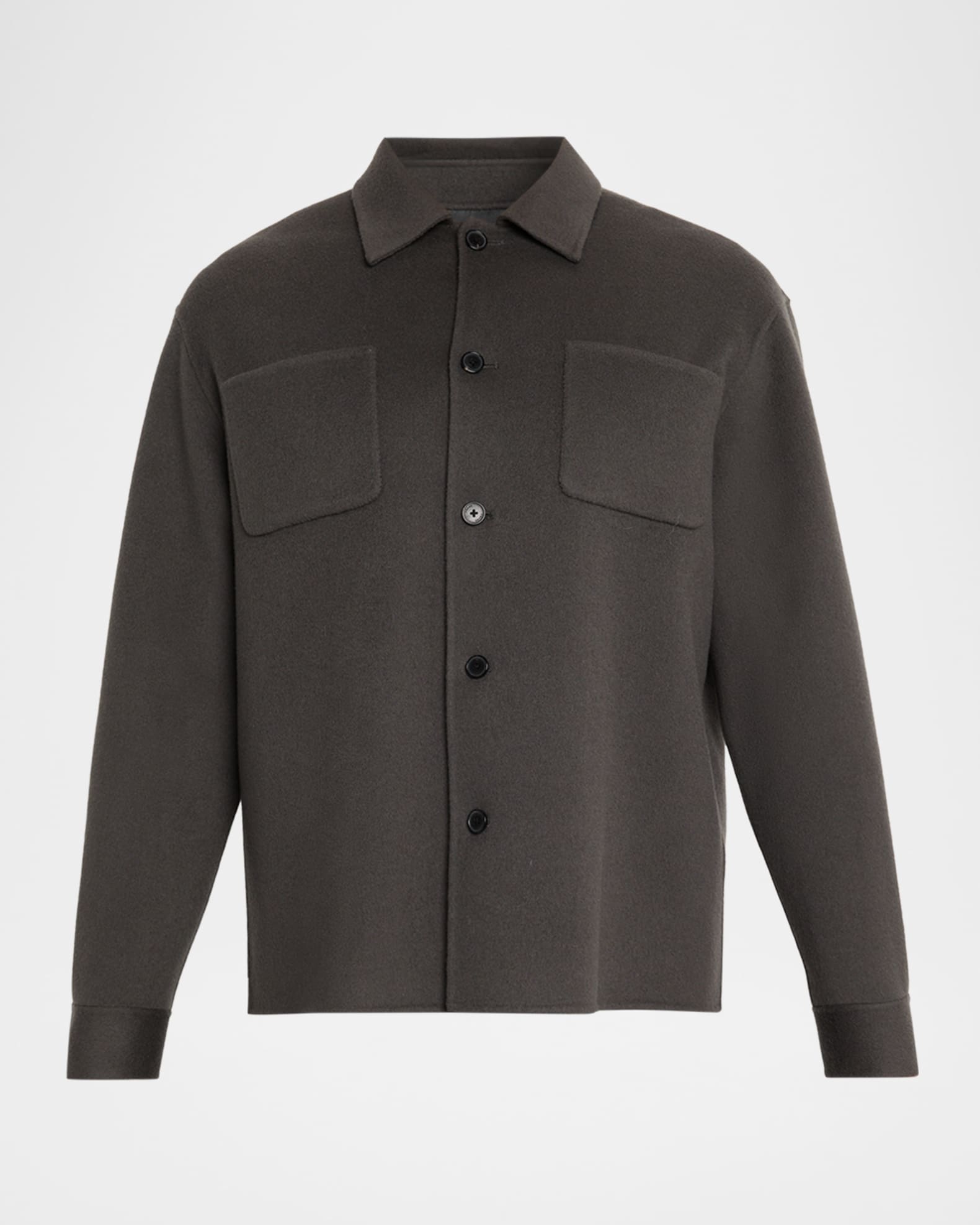 FRAME Men's Wool Double-Face Shirt Jacket | Neiman Marcus