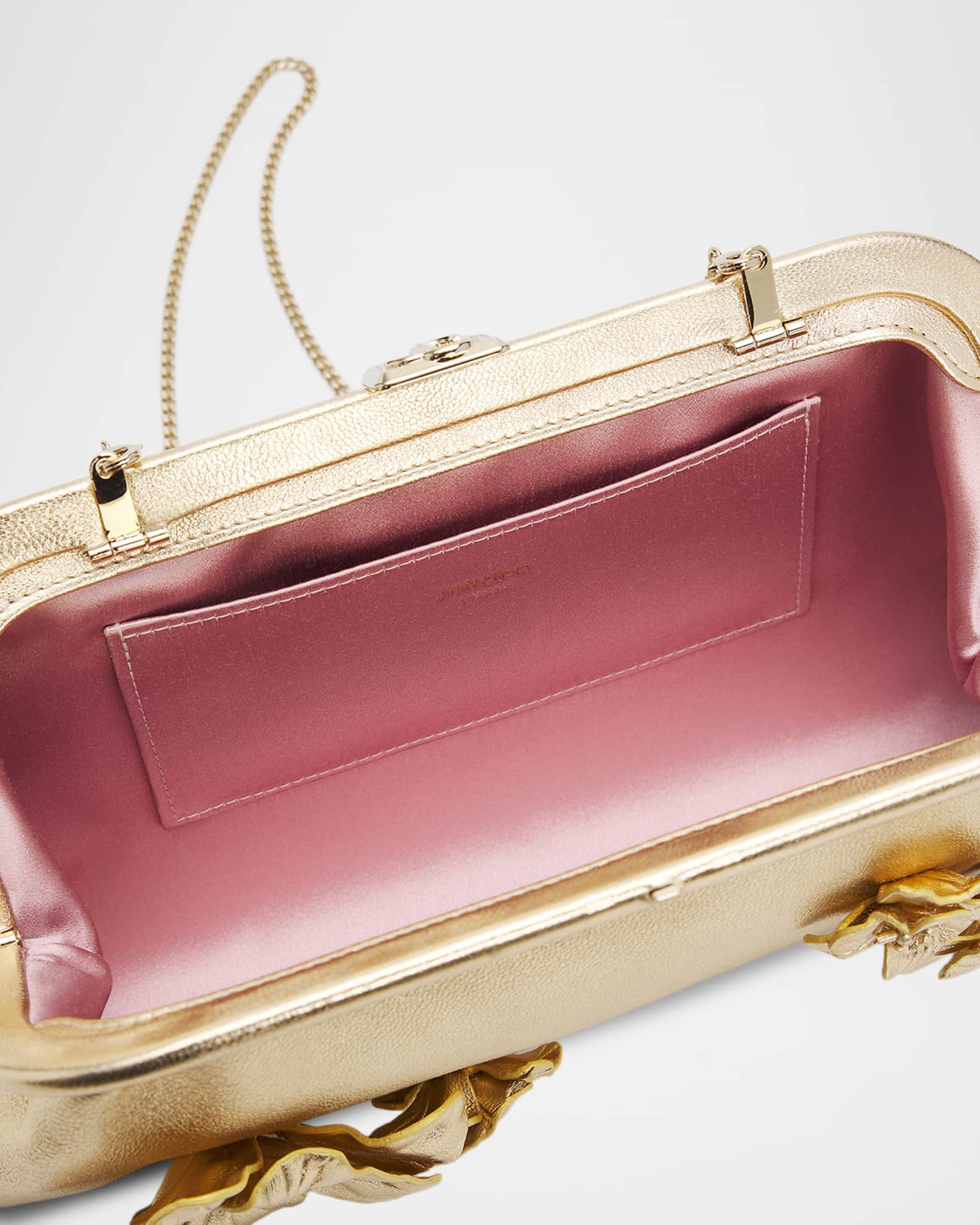 JIMMY CHOO 2way ギャラ付 スパンコール クラッチバッグ JIMMY CHOO ジミーチュウ CANDY グリッタークラッチバッグ チェーン