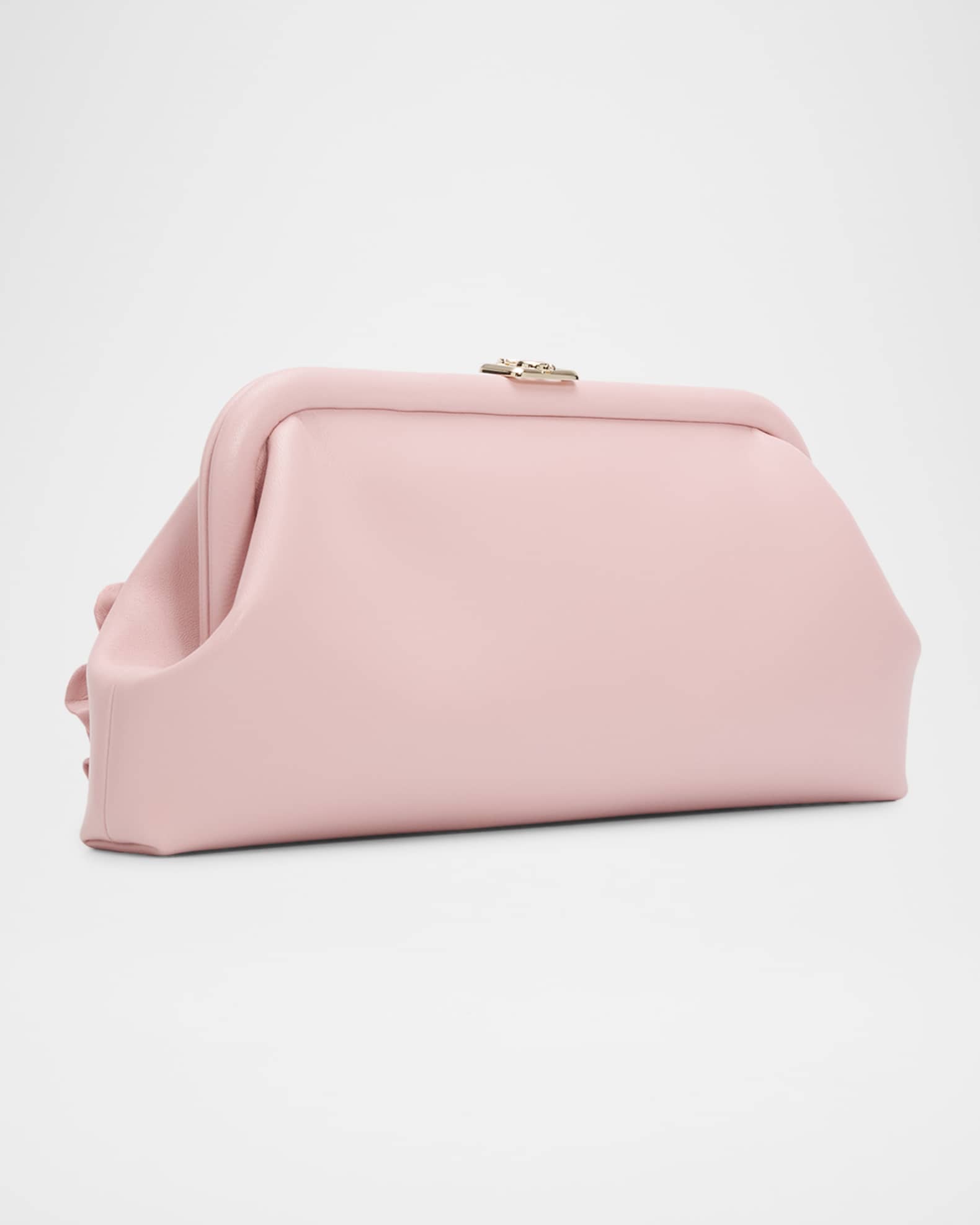 Jimmy Choo Skylar Floral Applique Leather Clutch Bag | Neiman Marcus
