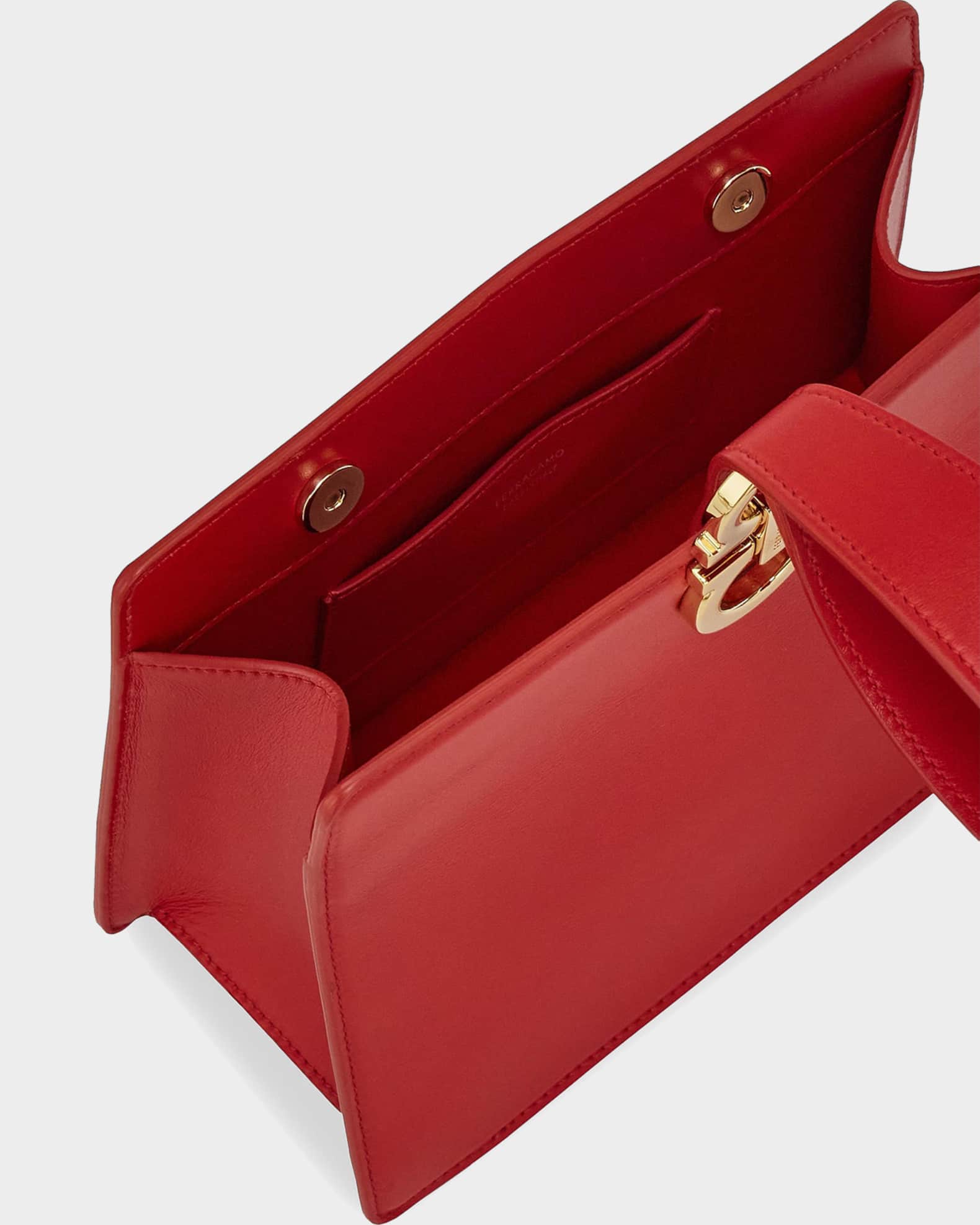 Ferragamo Mini Gancini Leather Wristlet Clutch | Neiman Marcus