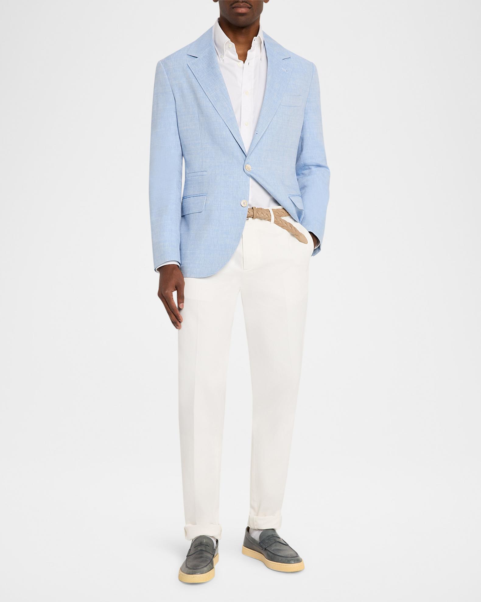 Brunello Cucinelli Men's Linen and Virgin Wool Two-Button Blazer