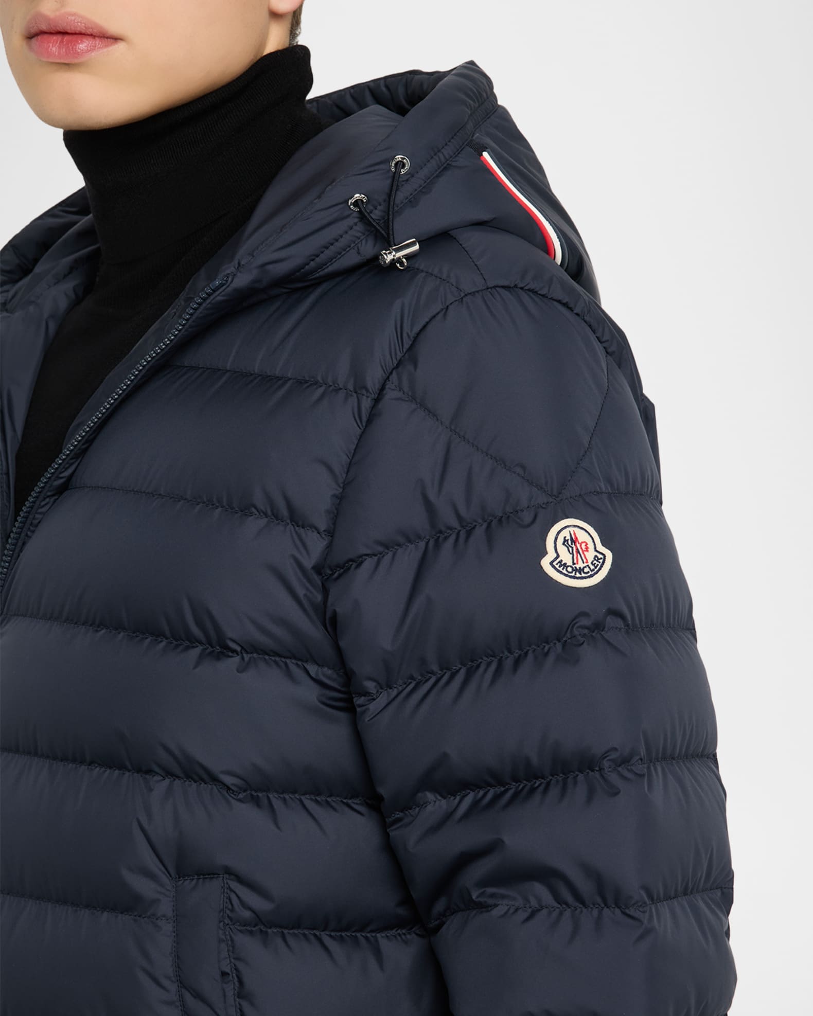 Moncler Men's Quilted Full-Zip Hooded Jacket | Neiman Marcus