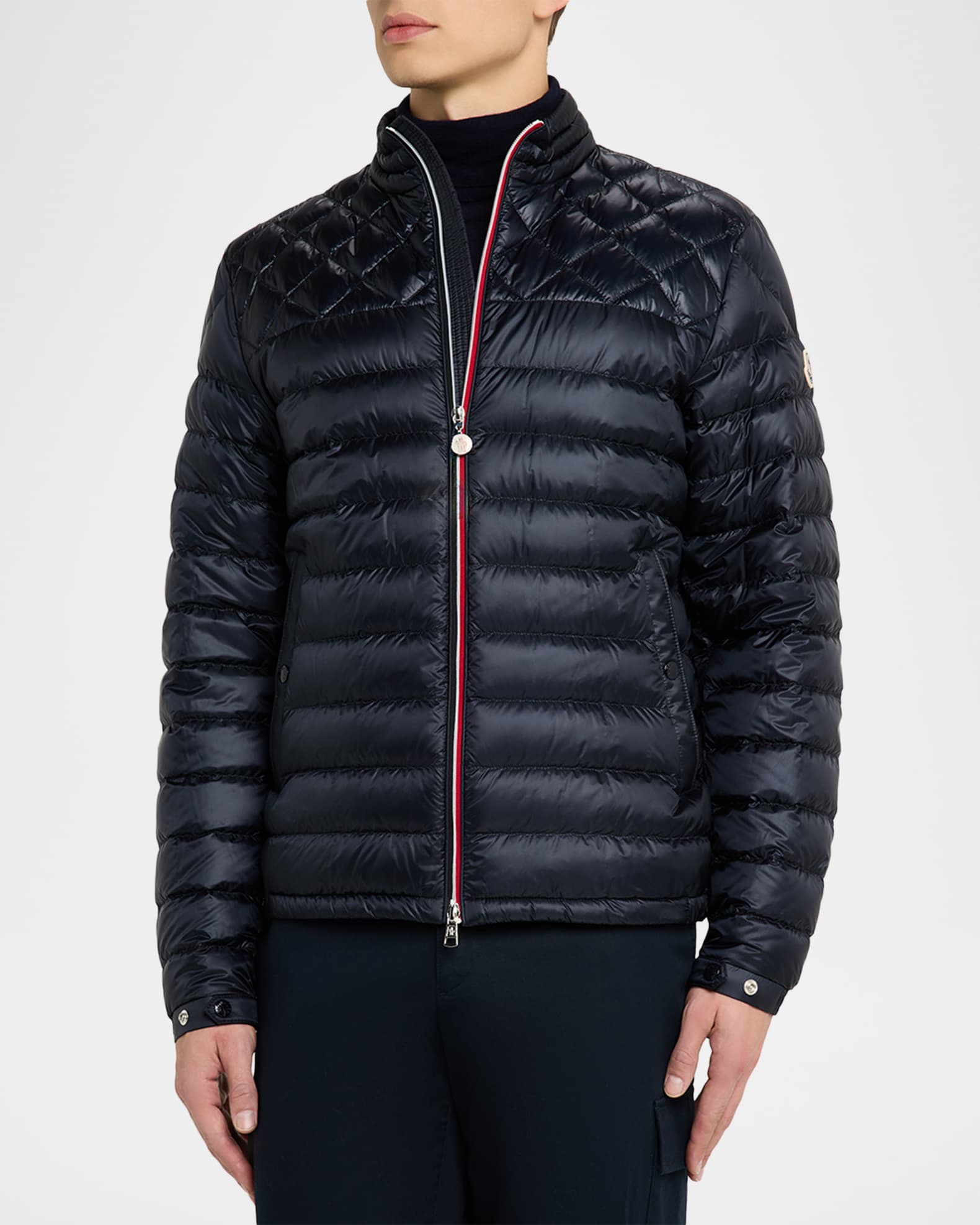 Moncler Men's Quilted Nylon Jacket | Neiman Marcus