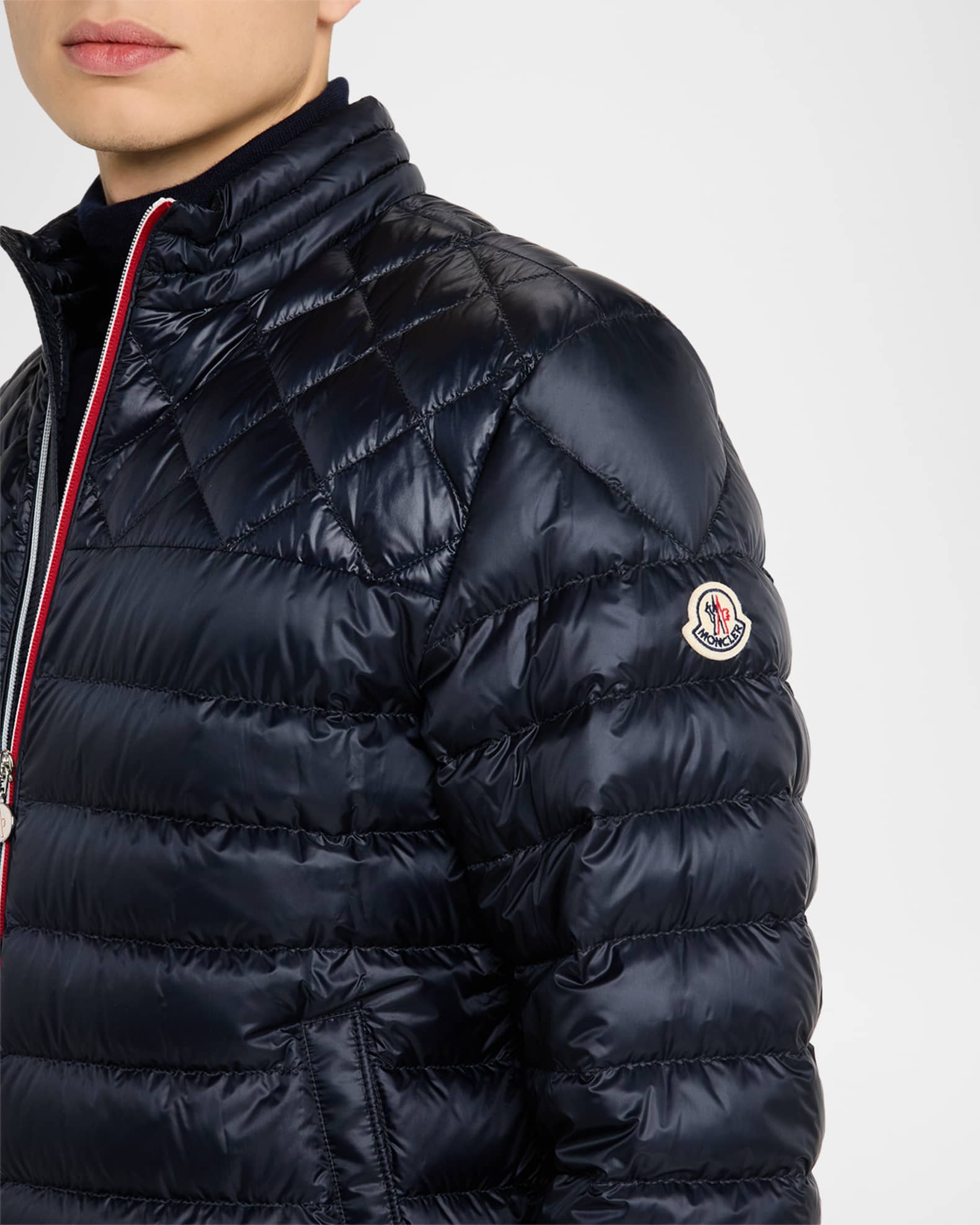 Moncler Men's Quilted Nylon Jacket | Neiman Marcus