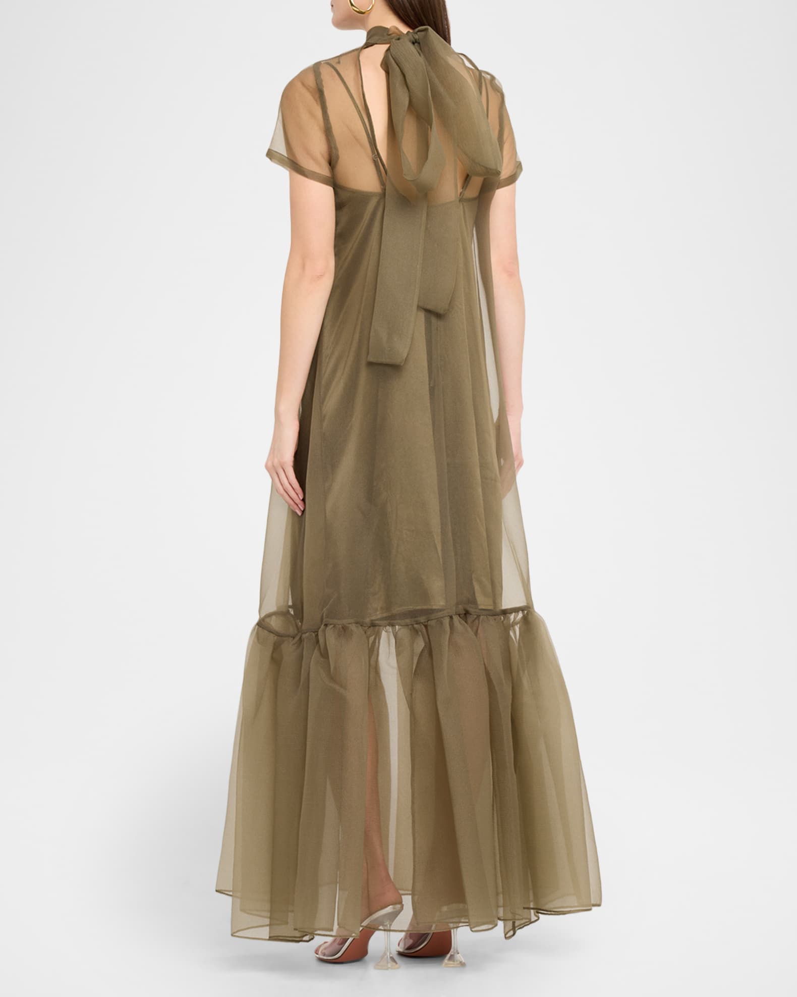 STAUD, Calluna Dress in Thyme, Size Large