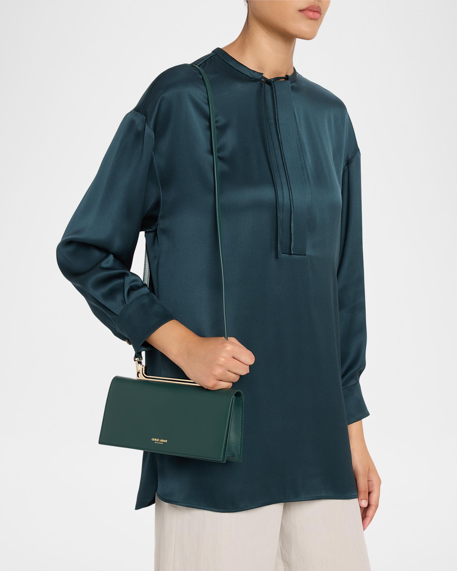 Giorgio Armani Leather Clutch Bag | Neiman Marcus
