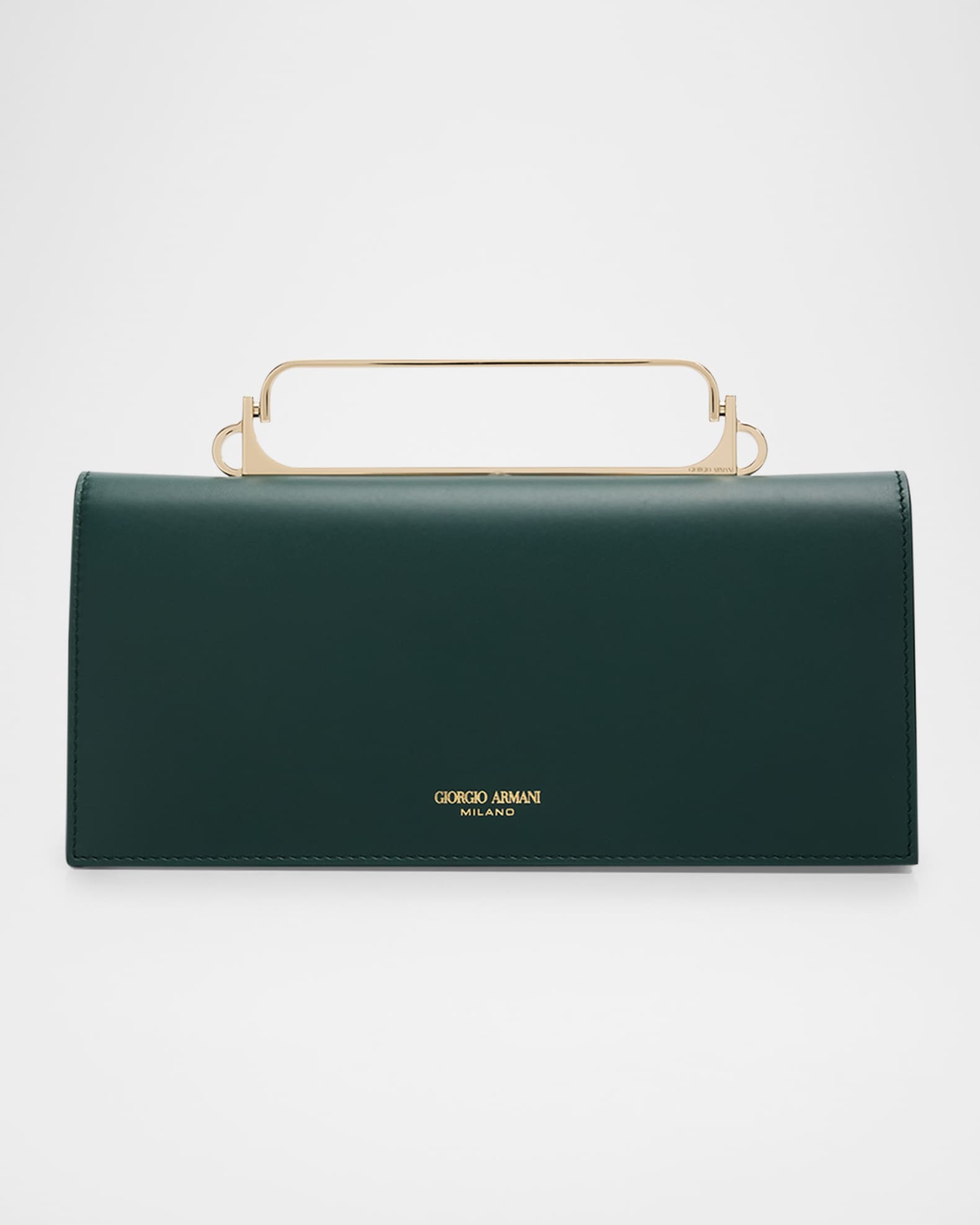 Giorgio Armani Leather Clutch Bag | Neiman Marcus