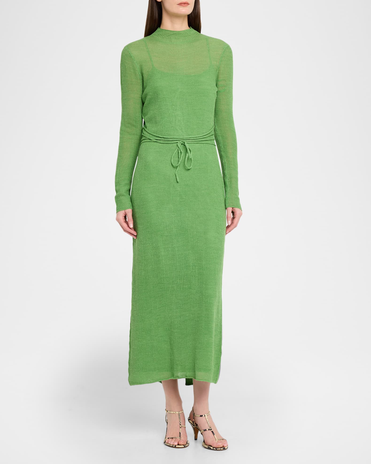 chinese dress ladies Rowan Square Neck Maxi Dress in Green X-Large main image 0