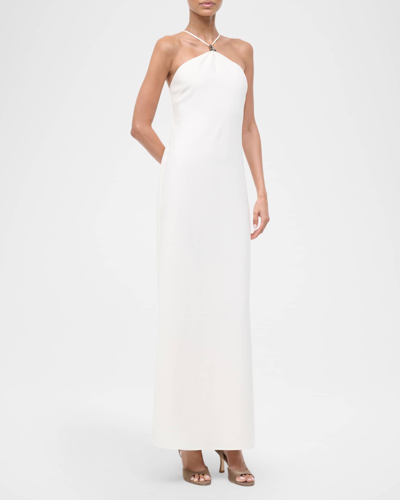 STAUD Calla High-Neck Maxi Dress | Neiman Marcus