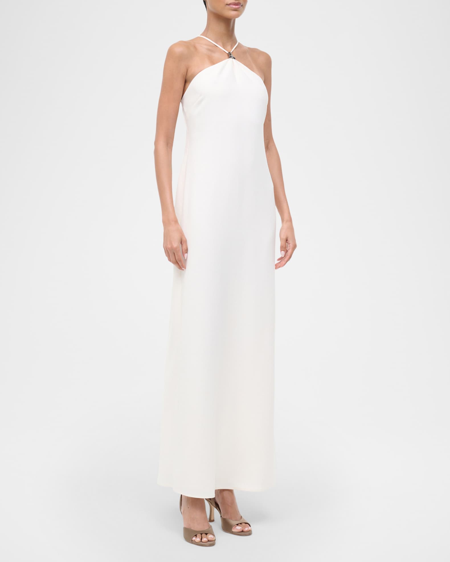high neck maxi dress formal Stratus Lace High Neck Maxi Dress | Ivory | Dresses