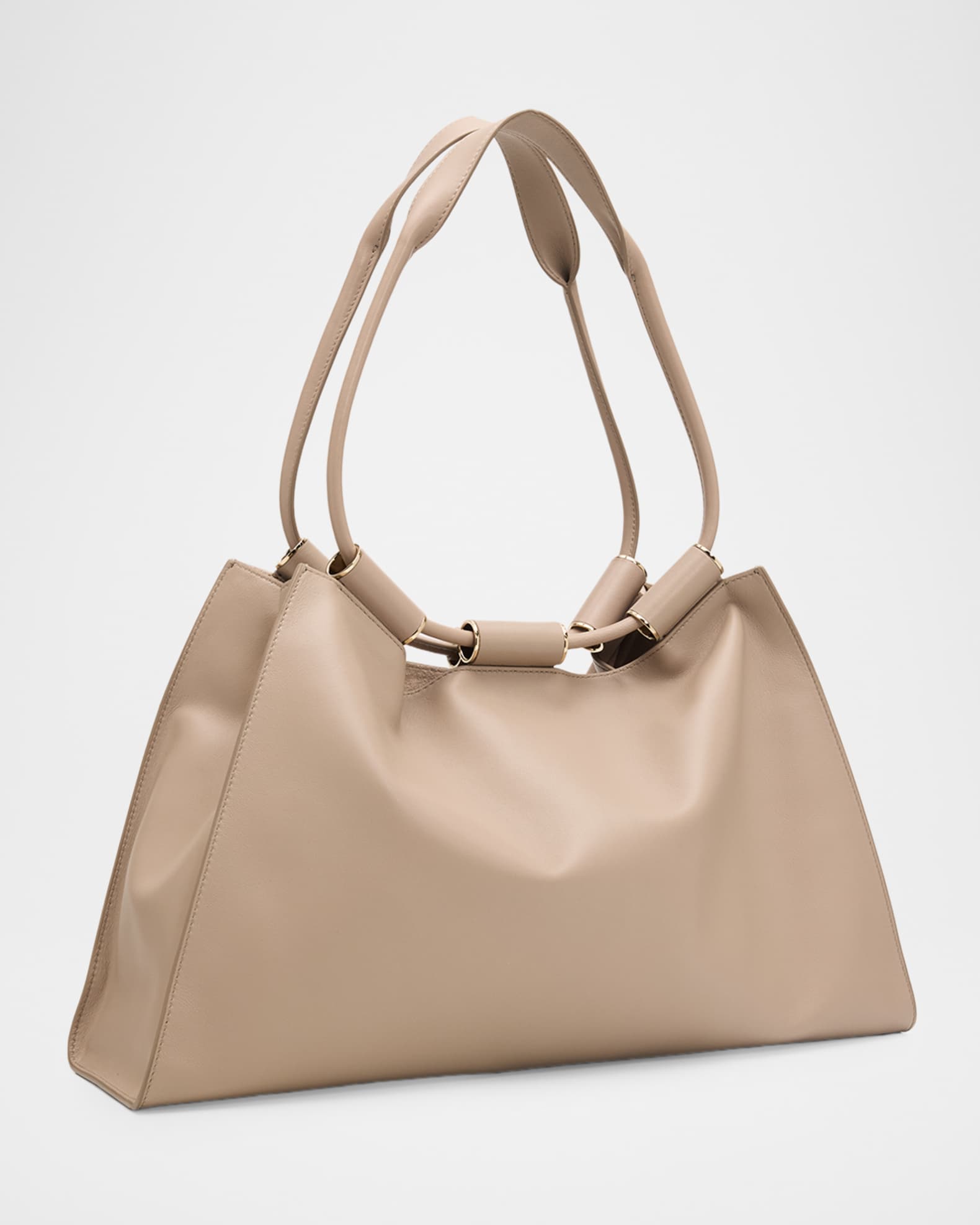 Giorgio Armani Lamb Leather Shopper Shoulder Bag | Neiman Marcus