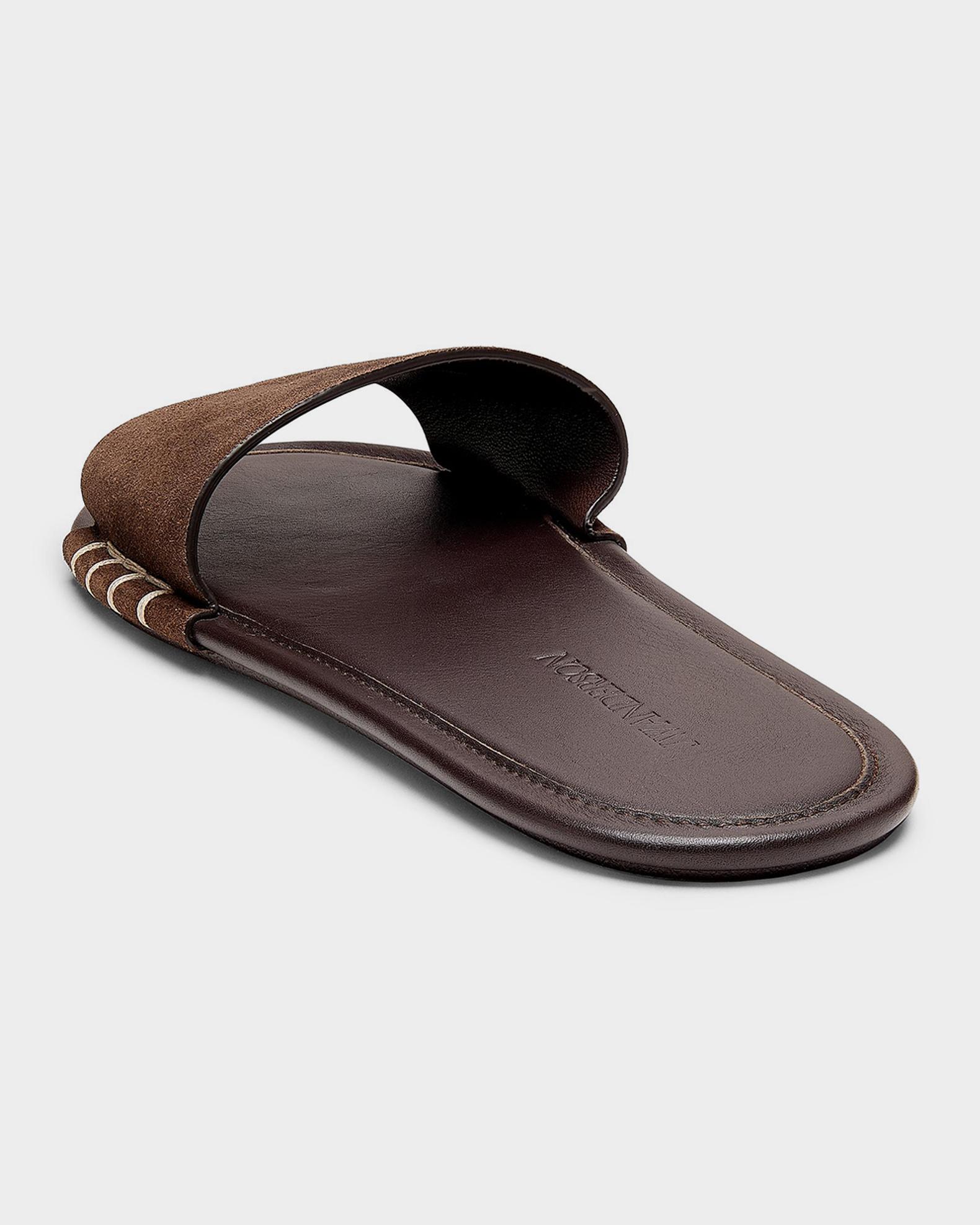 JW Anderson Suede Loafer Slide Sandals | Neiman Marcus