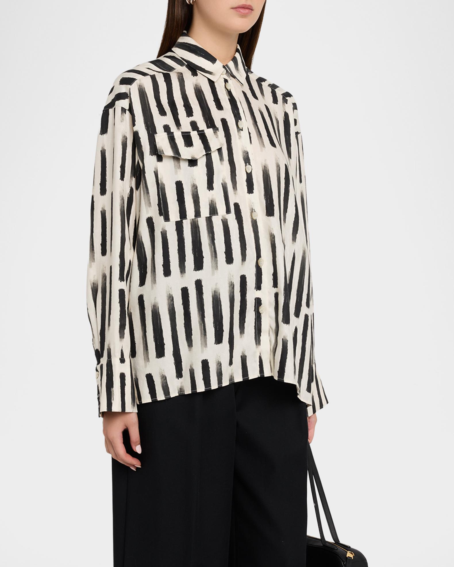 Akyn Studio Robbie Button-Front Shirt | Neiman Marcus