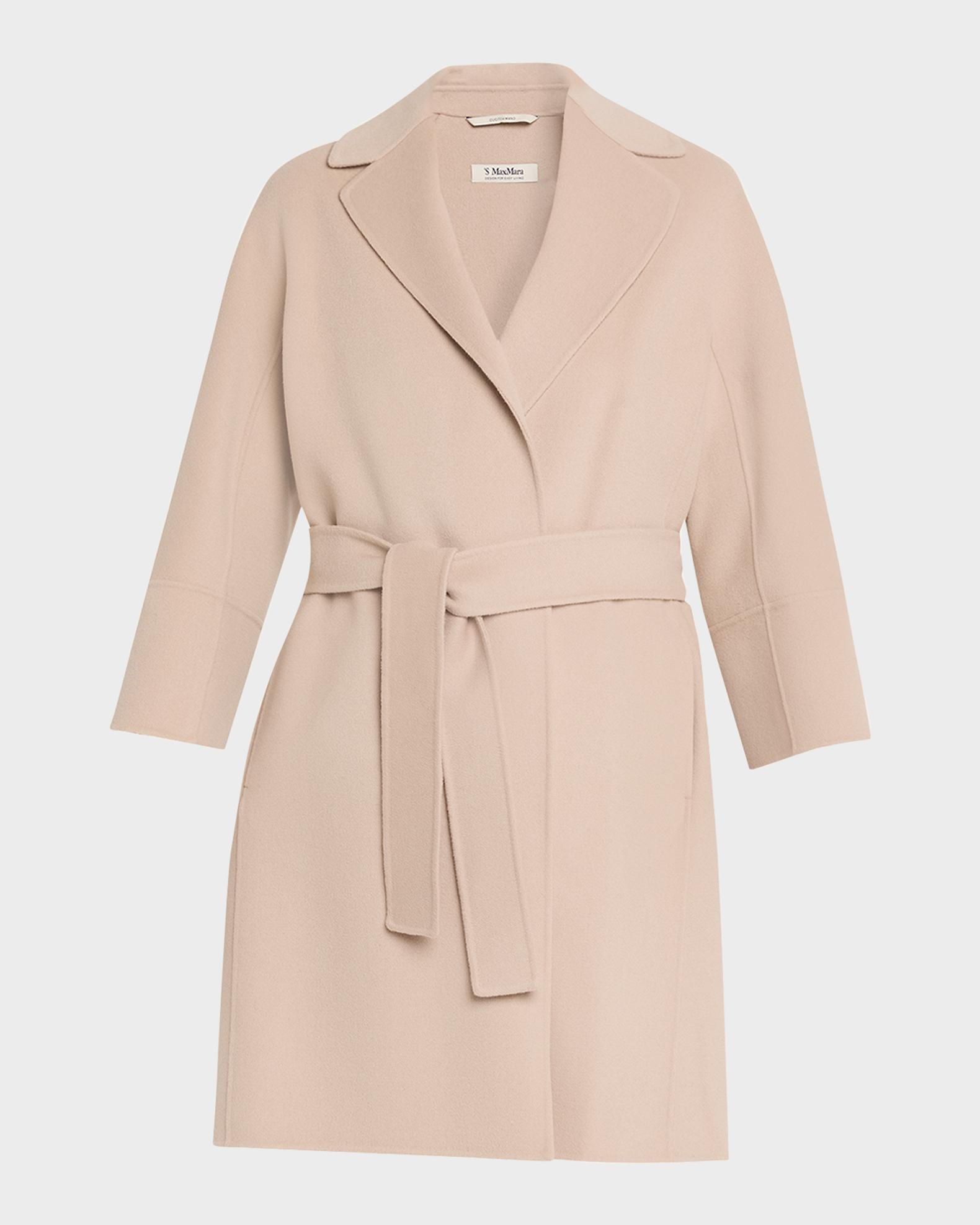Max Mara Double-Faced Wool Wrap Coat | Neiman Marcus