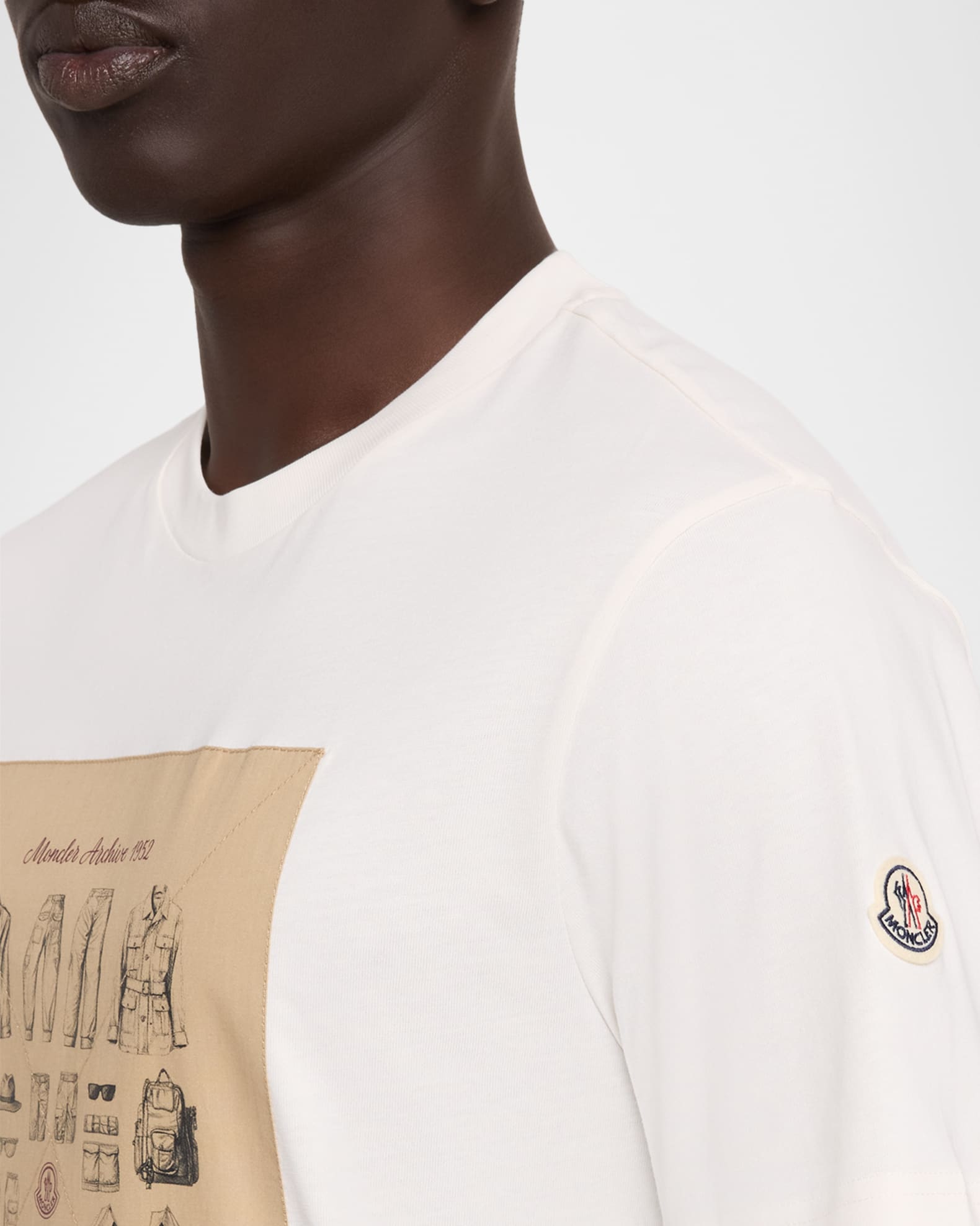 Moncler Men's Safari Wardrobe-Print Cotton T-Shirt | Neiman Marcus