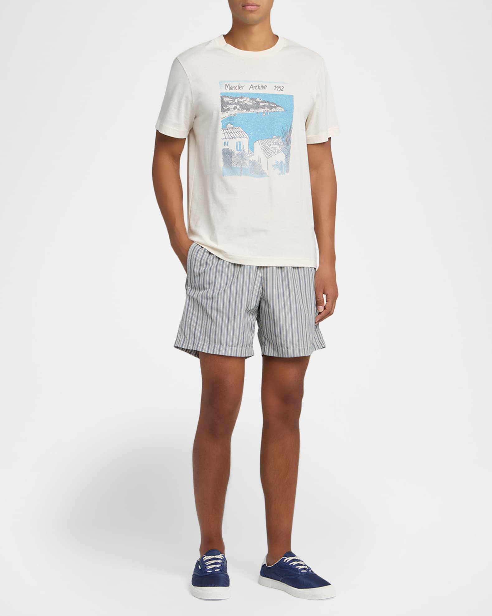 モンクレール 22SS 1952 × OLIVE OYL Tシャツ ブルー XS MONCLER - モンクレール 22SS 1952 × OLIVE OYL Tシャツ ブルー XSの