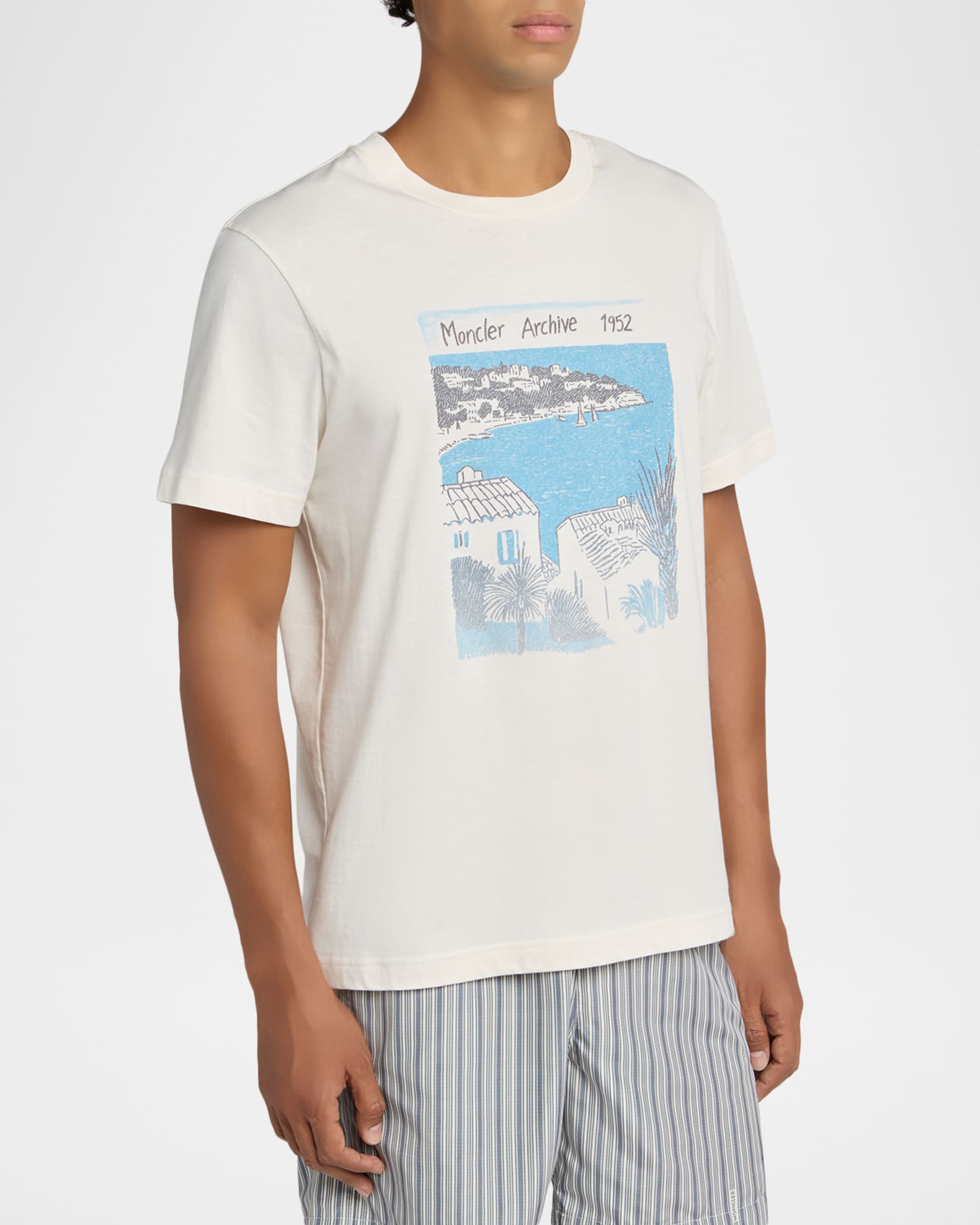 Moncler Men's Moncler Archive 1952 Cotton T-Shirt | Neiman Marcus