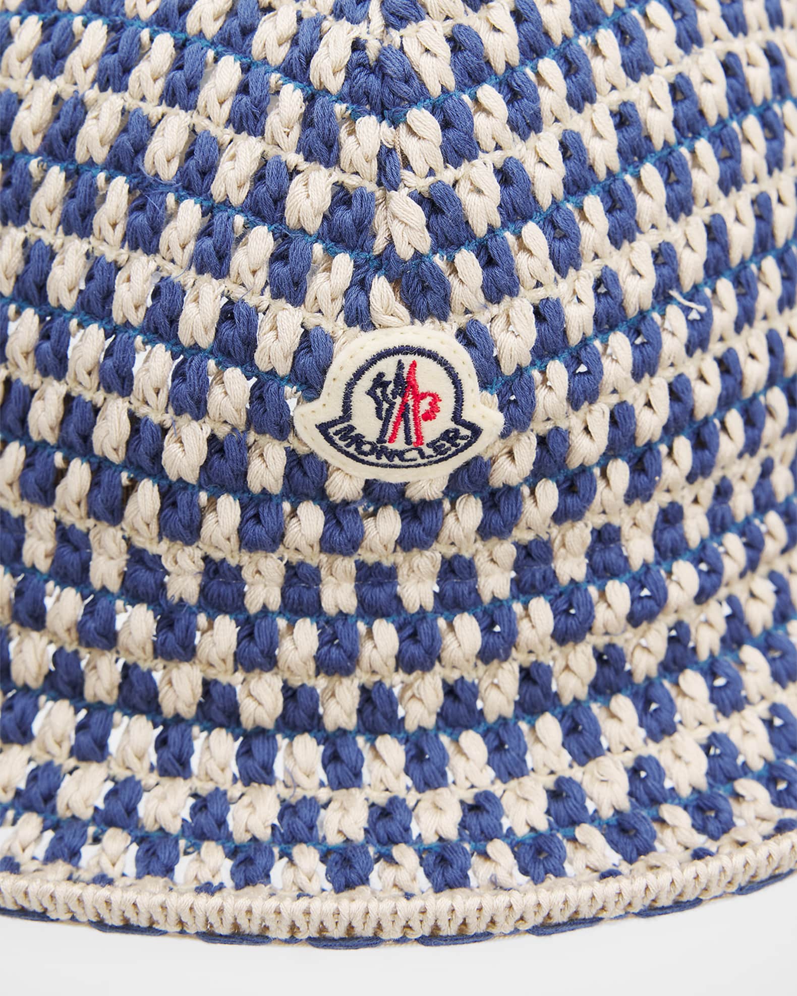 Moncler Men's Crochet Cotton Bucket Hat | Neiman Marcus