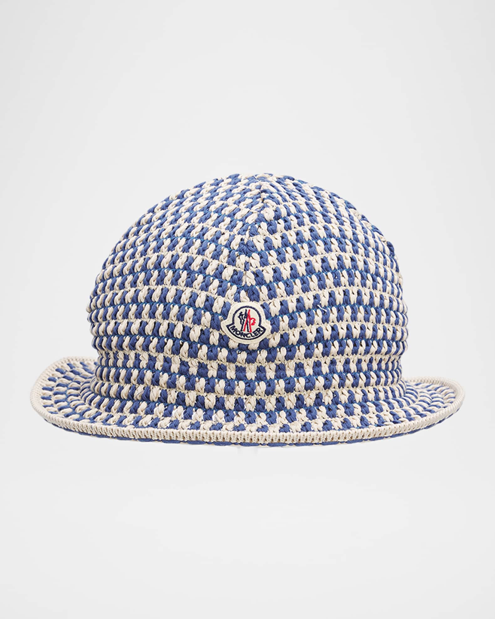 Moncler Men's Crochet Cotton Bucket Hat | Neiman Marcus