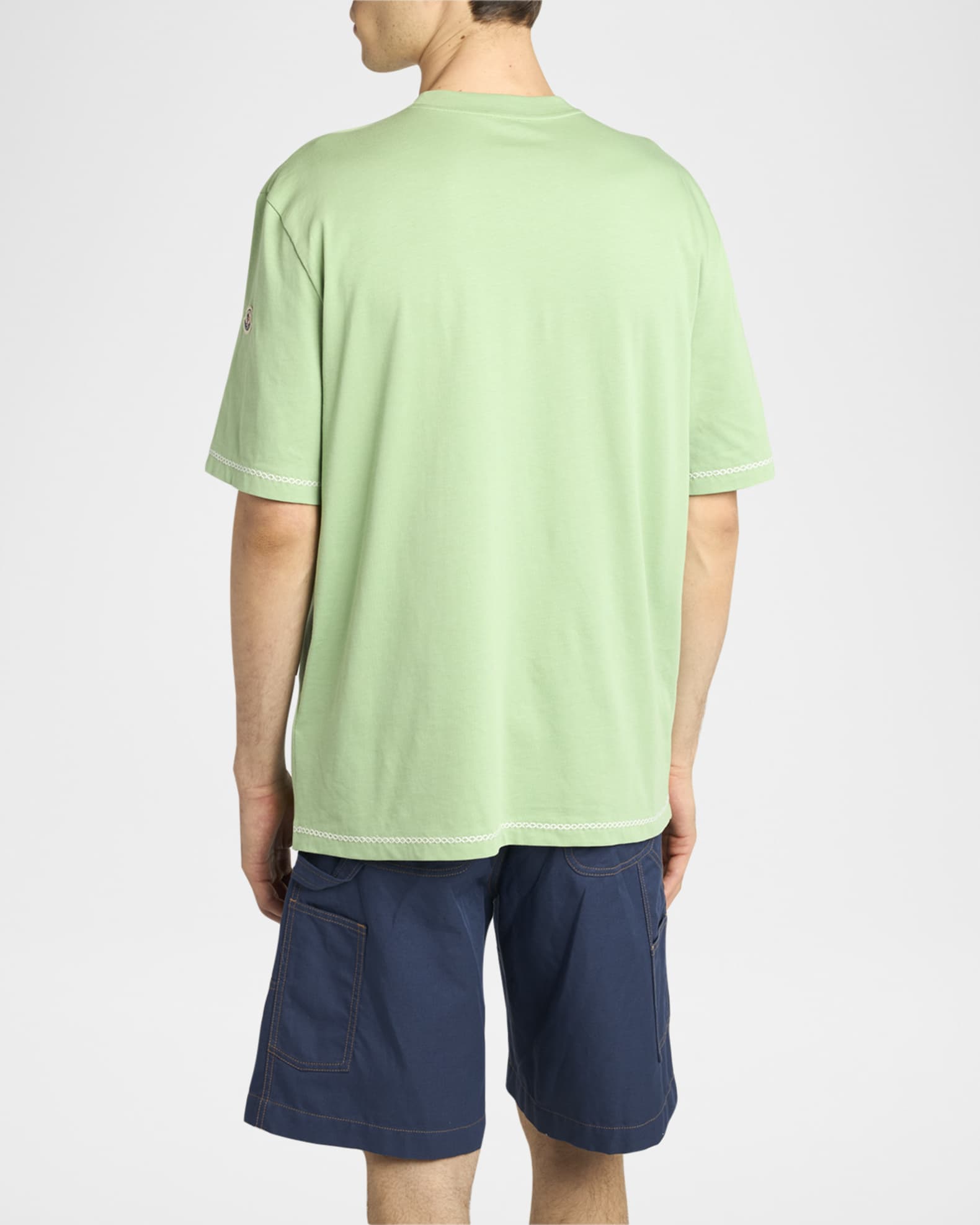 Moncler Men's Anchor Cotton Pocket T-Shirt | Neiman Marcus