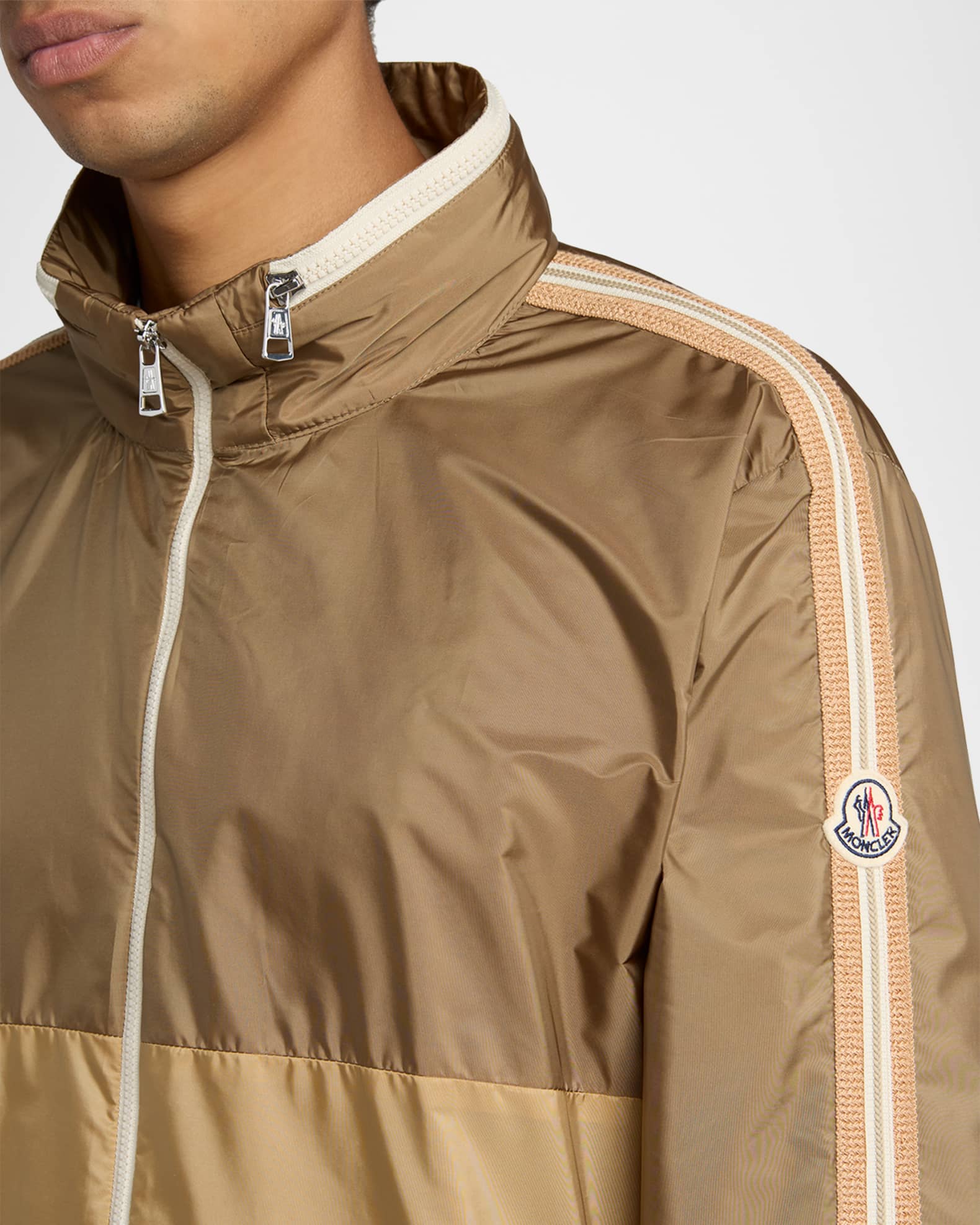 MONCLER HOSHI nylon jacket ナイロンジャケット MONCLER Ichiro Logo-Print Padded Nylon-Ripstop Hooded Jacket for