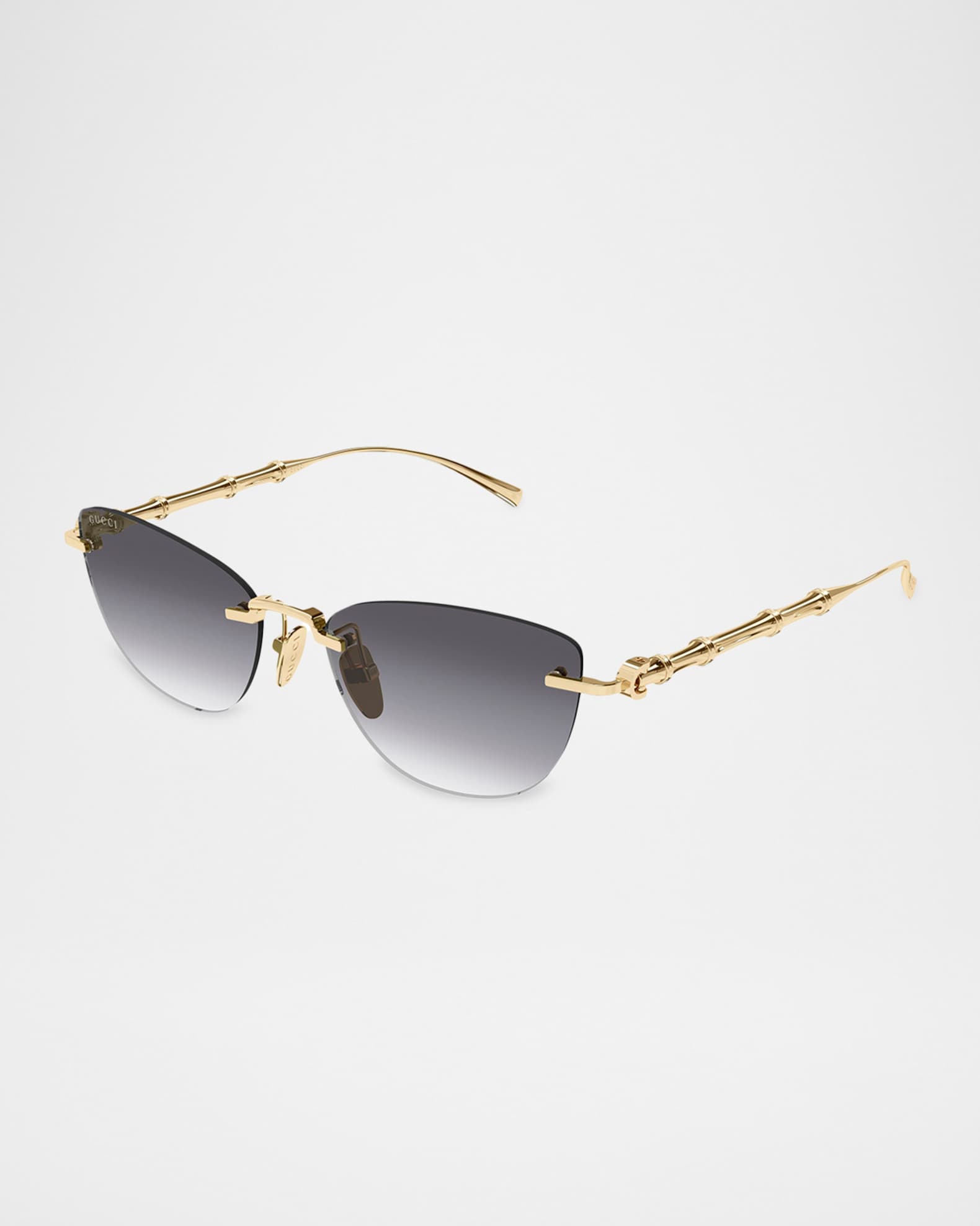 Gucci 55mm Metal Cat-Eye Sunglasses | Neiman Marcus