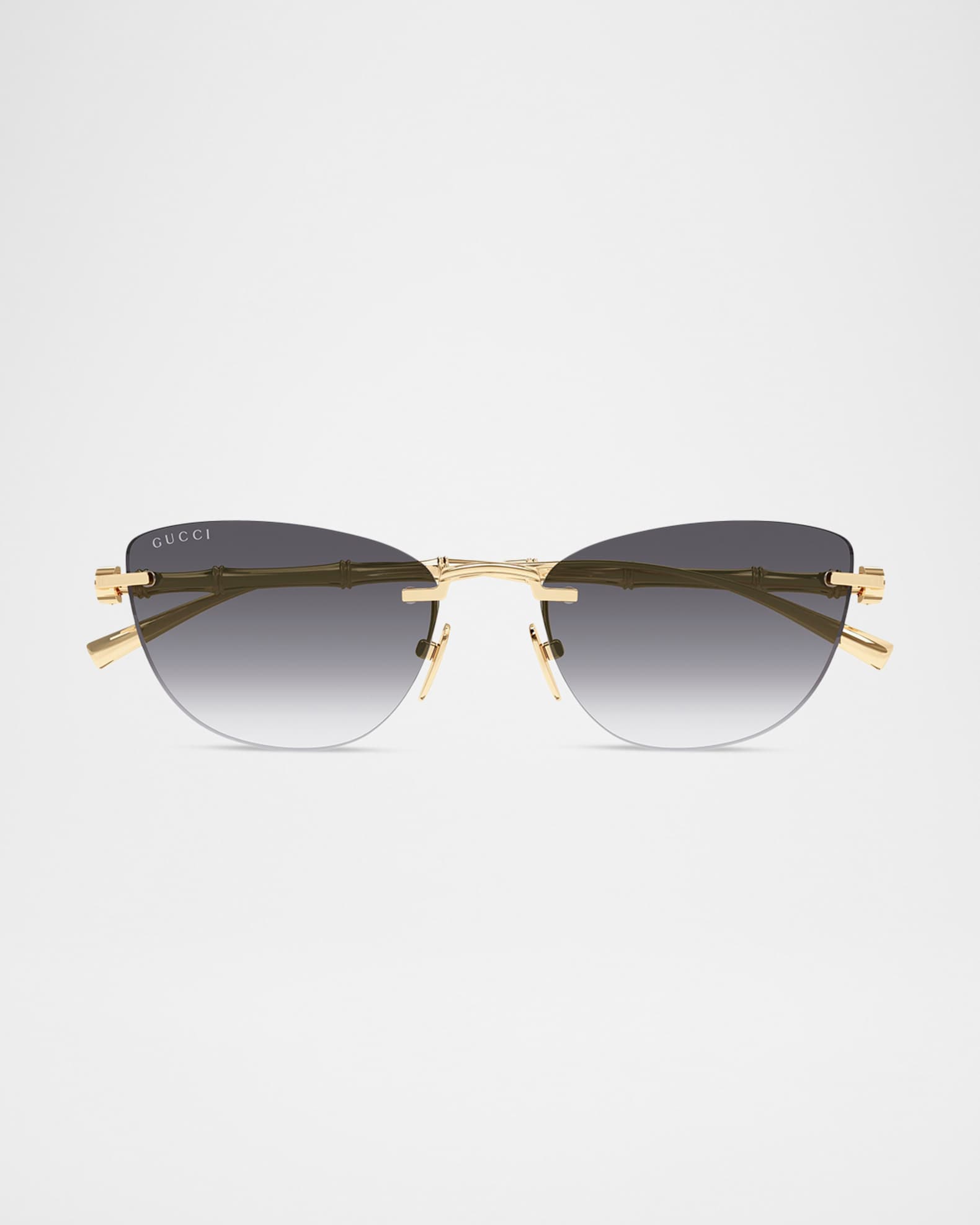 Gucci 55mm Metal Cat-Eye Sunglasses | Neiman Marcus