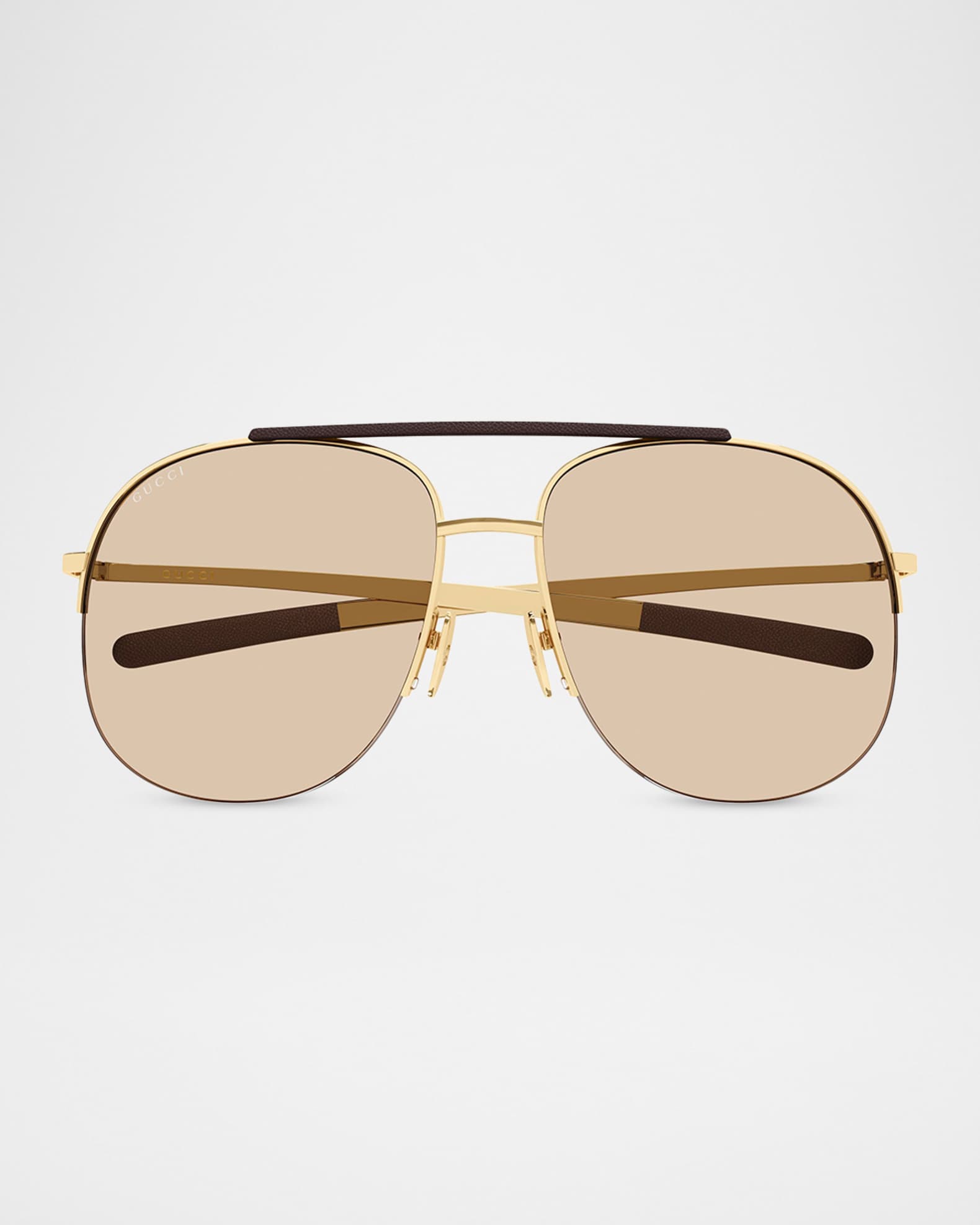 Gucci 61mm Metal Aviator Sunglasses | Neiman Marcus