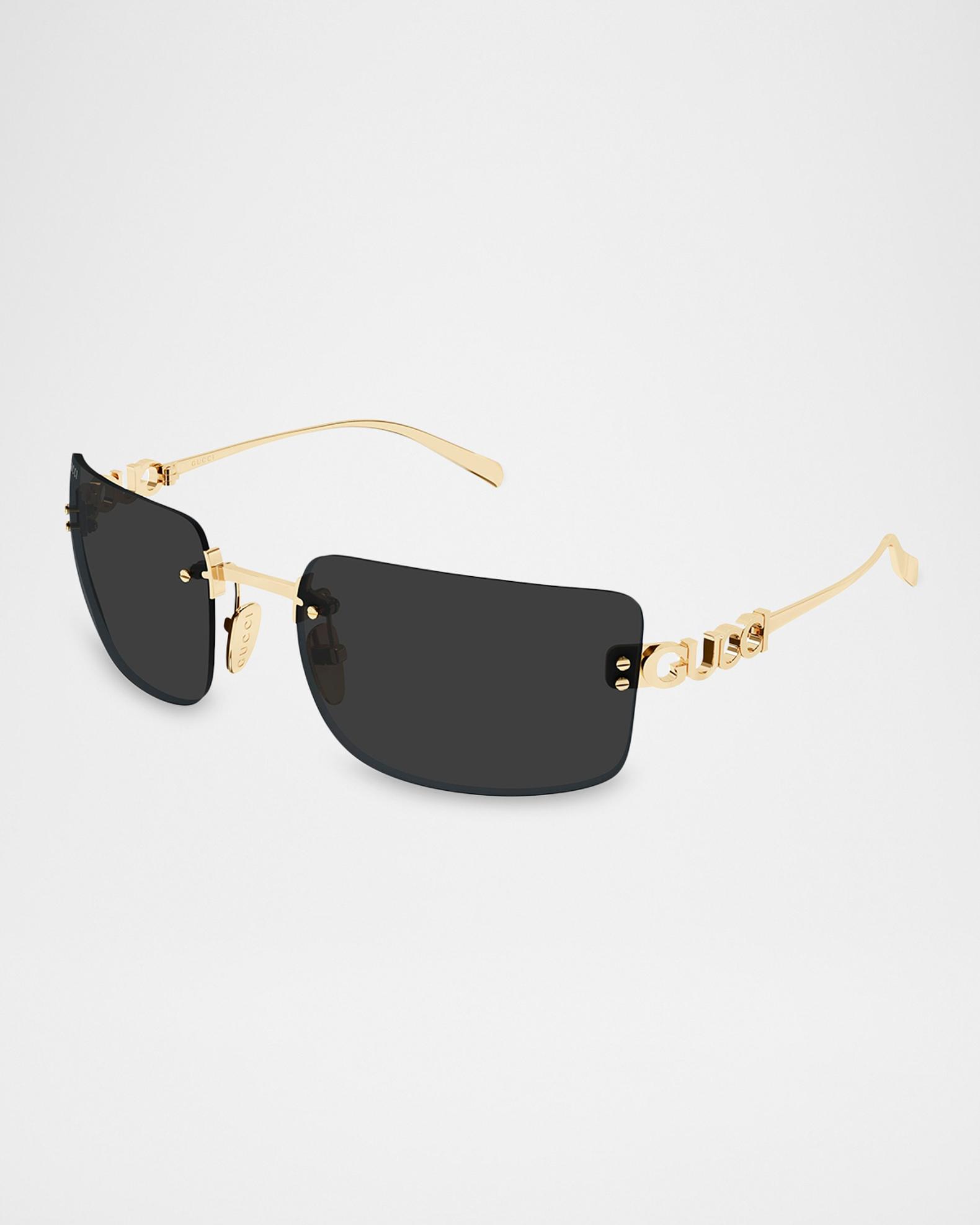 小物 GUCCI Rimless Sunglasses GG Logo archive Gucci Logo 61mm Metal Rectangular Sunglasses | Neiman Marcus
