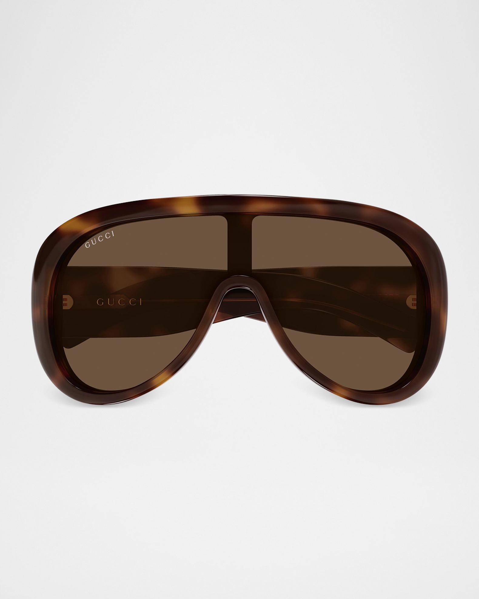Gucci 99mm Acetate Shield Sunglasses | Neiman Marcus