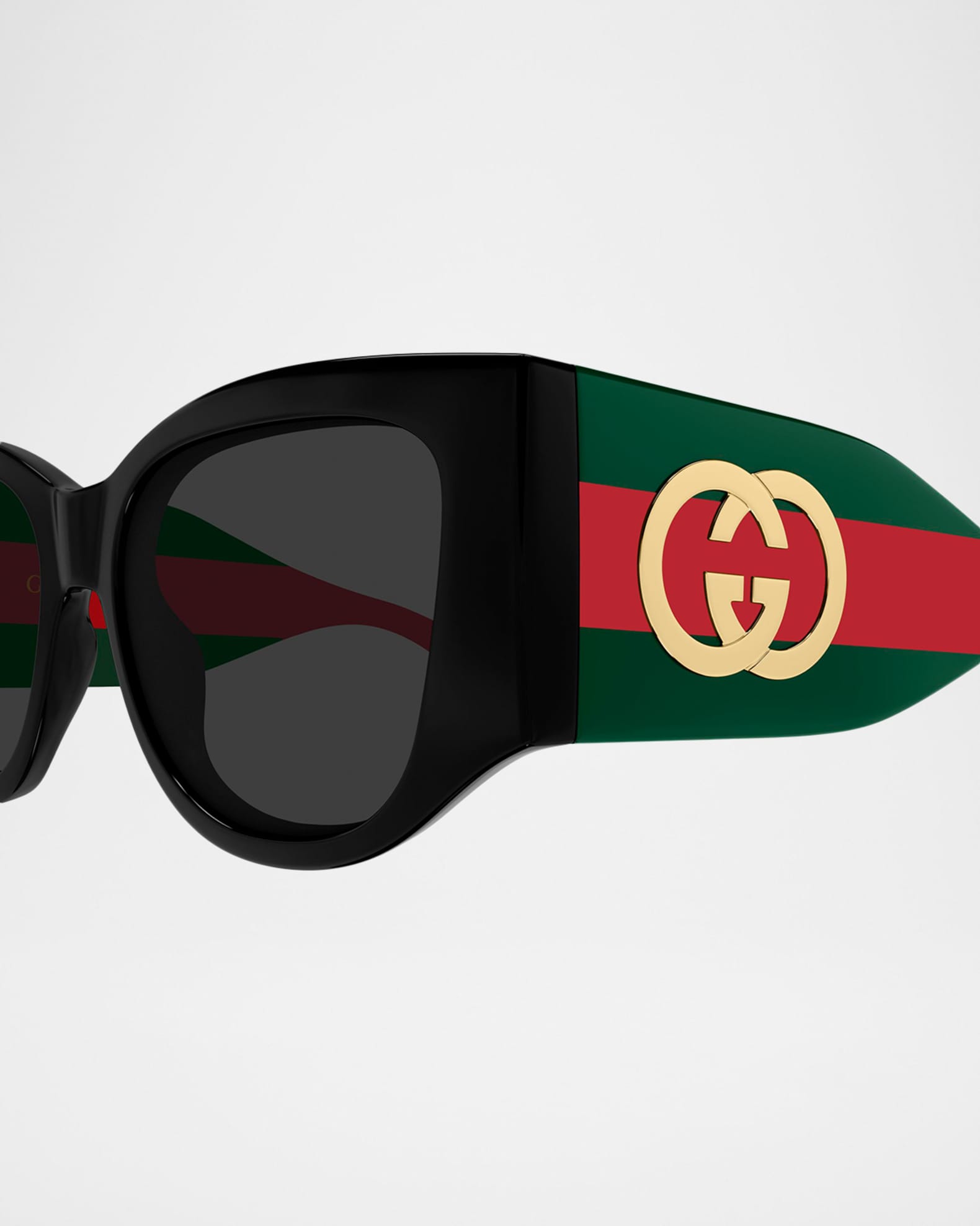 【GUCCI】美品✨ブラックキャミソール✨スワロスキーチャーム付き✨イタリー製 Gucci Web Stripe 55mm Oval Sunglasses | Neiman Marcus