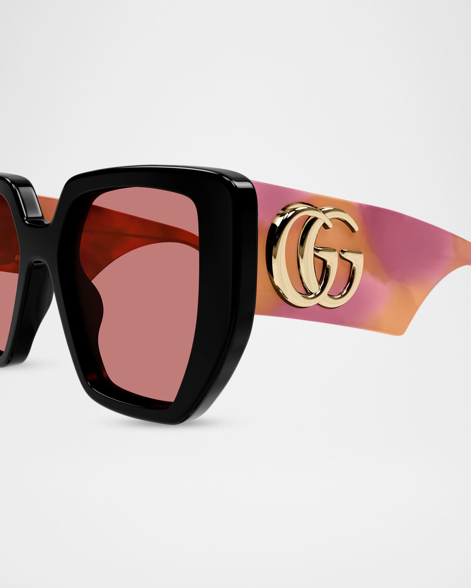 Gucci 54mm Acetate Square Sunglasses | Neiman Marcus