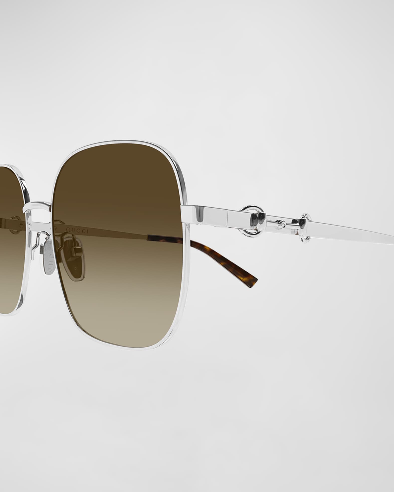 Global 株さん専用 GUCCI y2k archive スクエア メタル Gucci 58mm Metal Square Sunglasses | Neiman Marcus