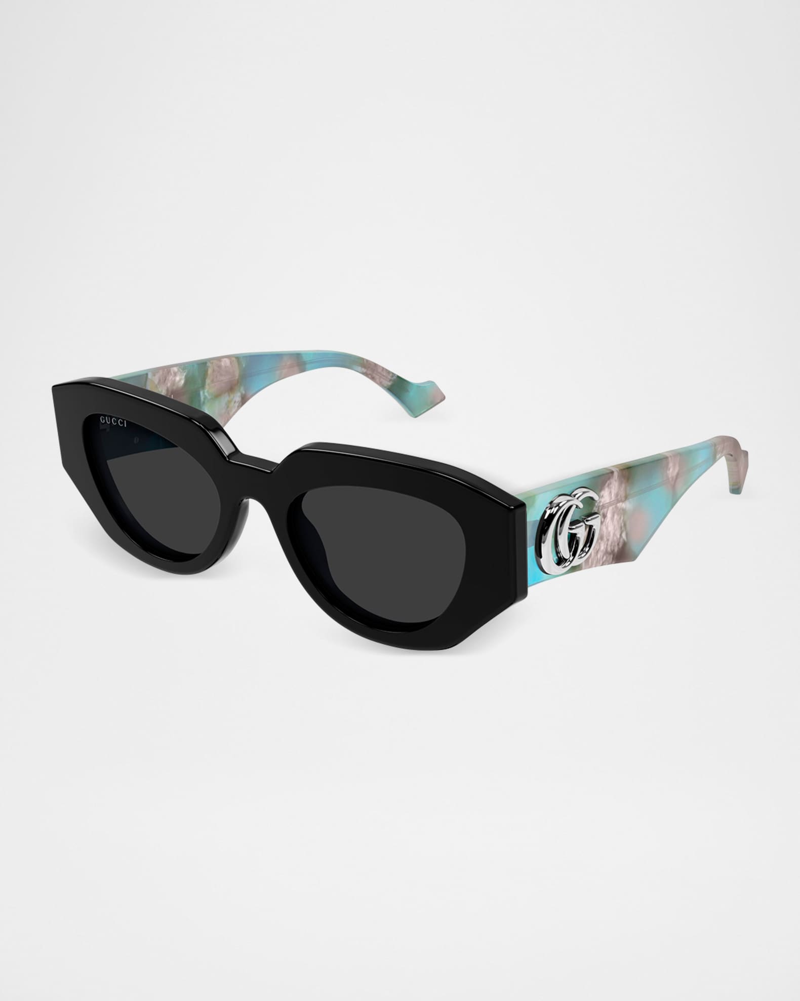Gucci 51mm Geometric Cat-Eye Sunglasses | Neiman Marcus