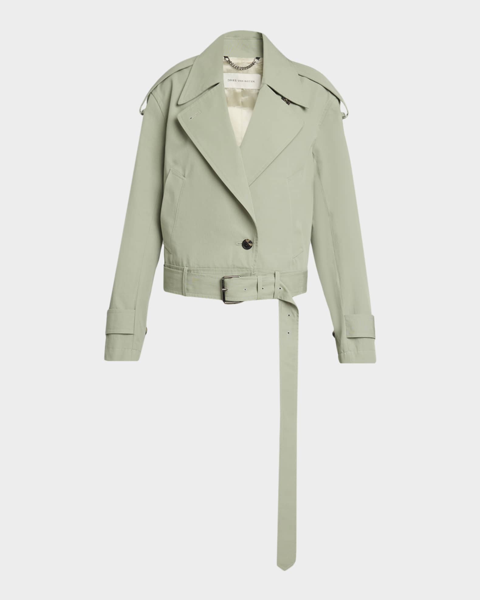 Dries Van Noten Vensar Cotton Moto Jacket | Neiman Marcus