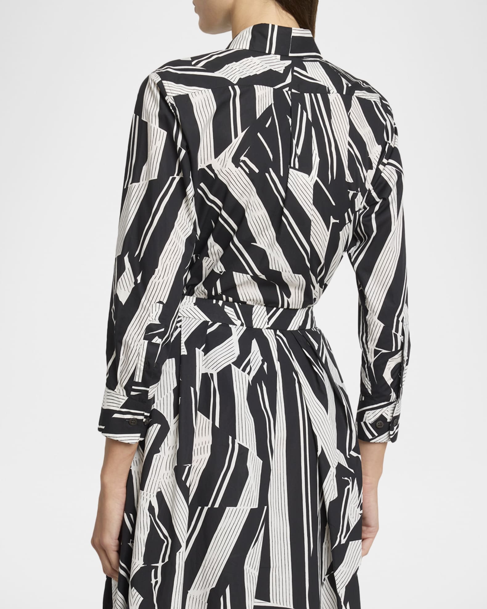 Dries Van Noten Clavini Abstract-Print Button-Front Shirt | Neiman