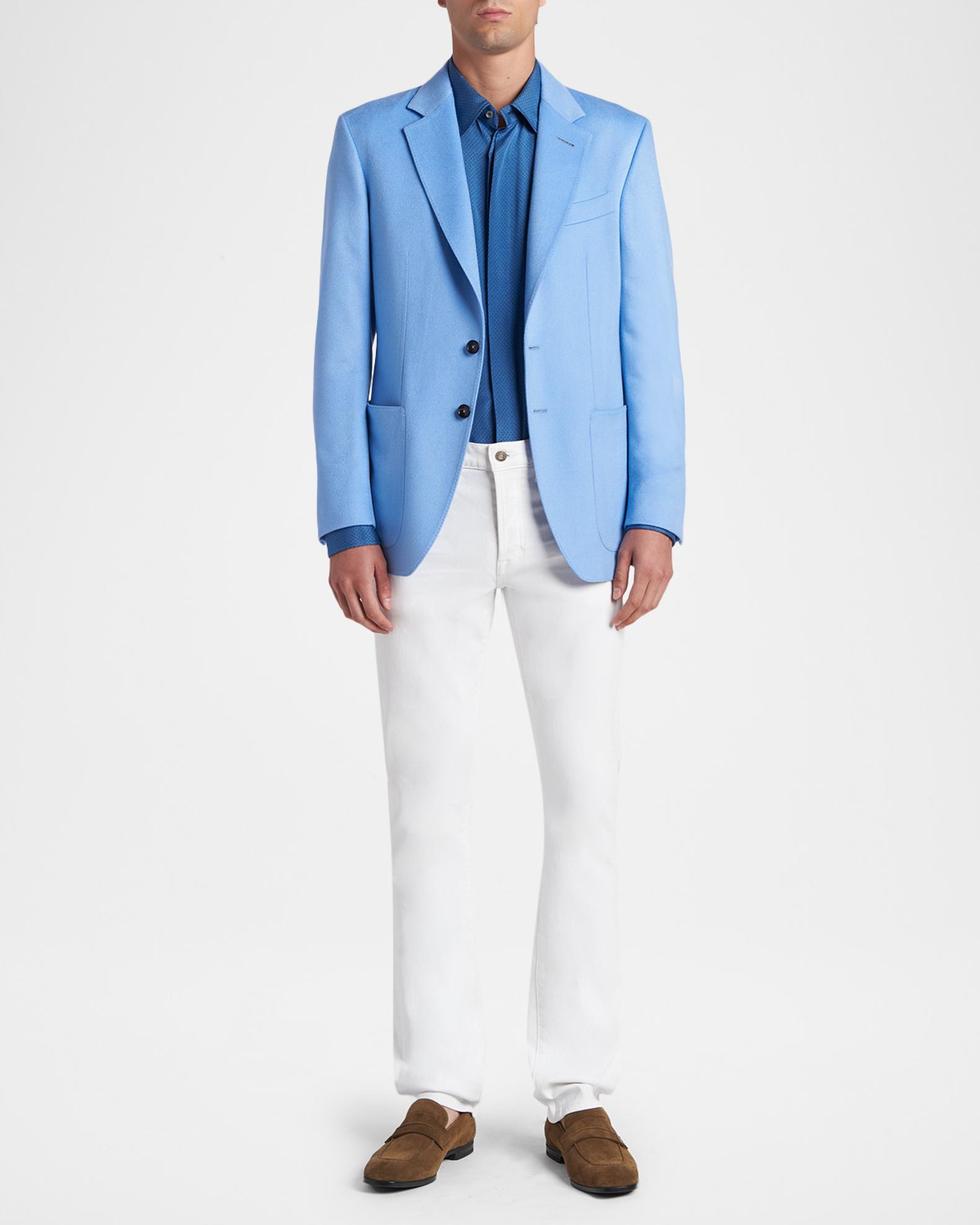 TOM FORD Men's Silk Jacquard Micro-Dot Concealed-Placket Sport