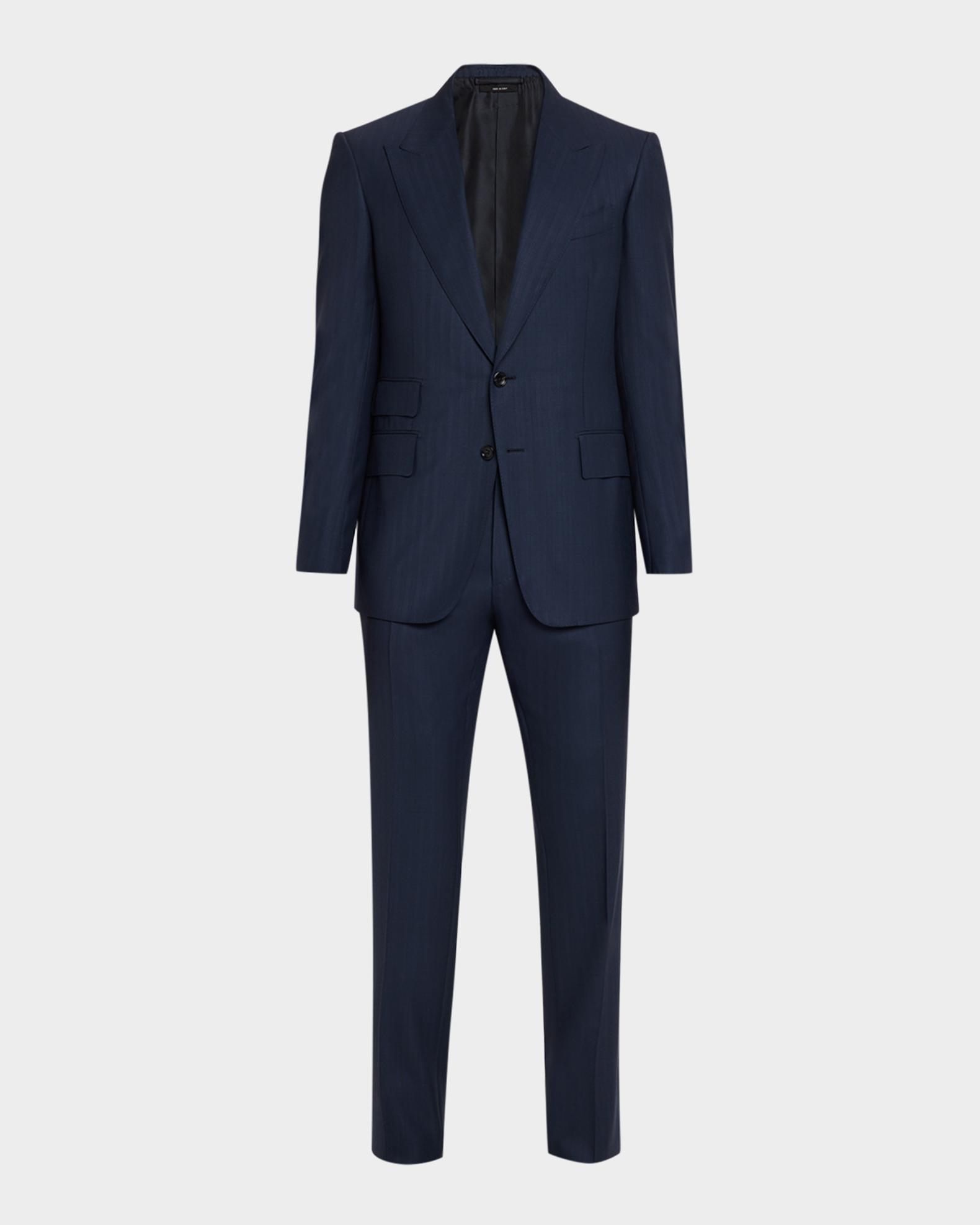 TOM FORD Men's Shelton Herringbone Stripe Suit | Neiman Marcus