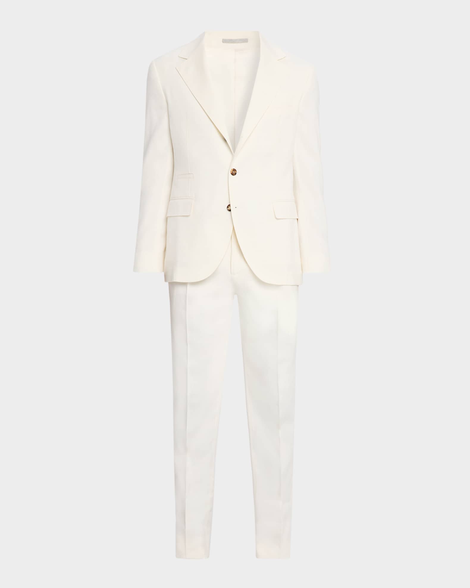 Brunello Cucinelli Men's Solid Wool Tailored Two-Piece Suit