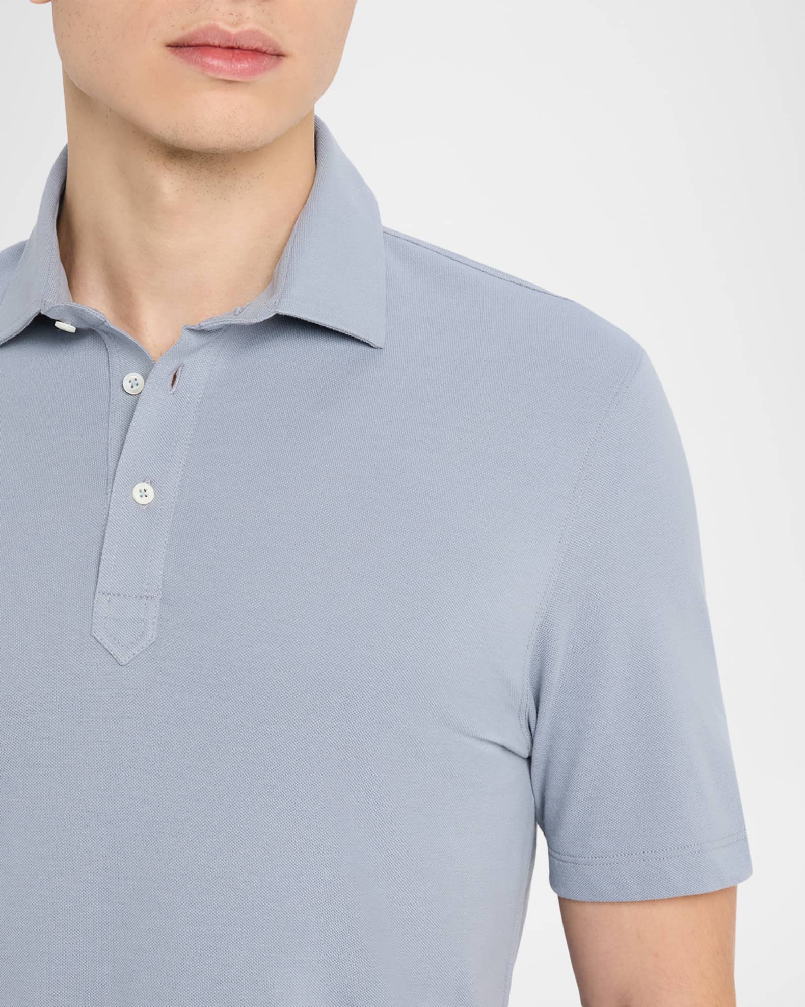 Brunello Cucinelli Men's Slim Fit Cotton Jersey Polo Shirt