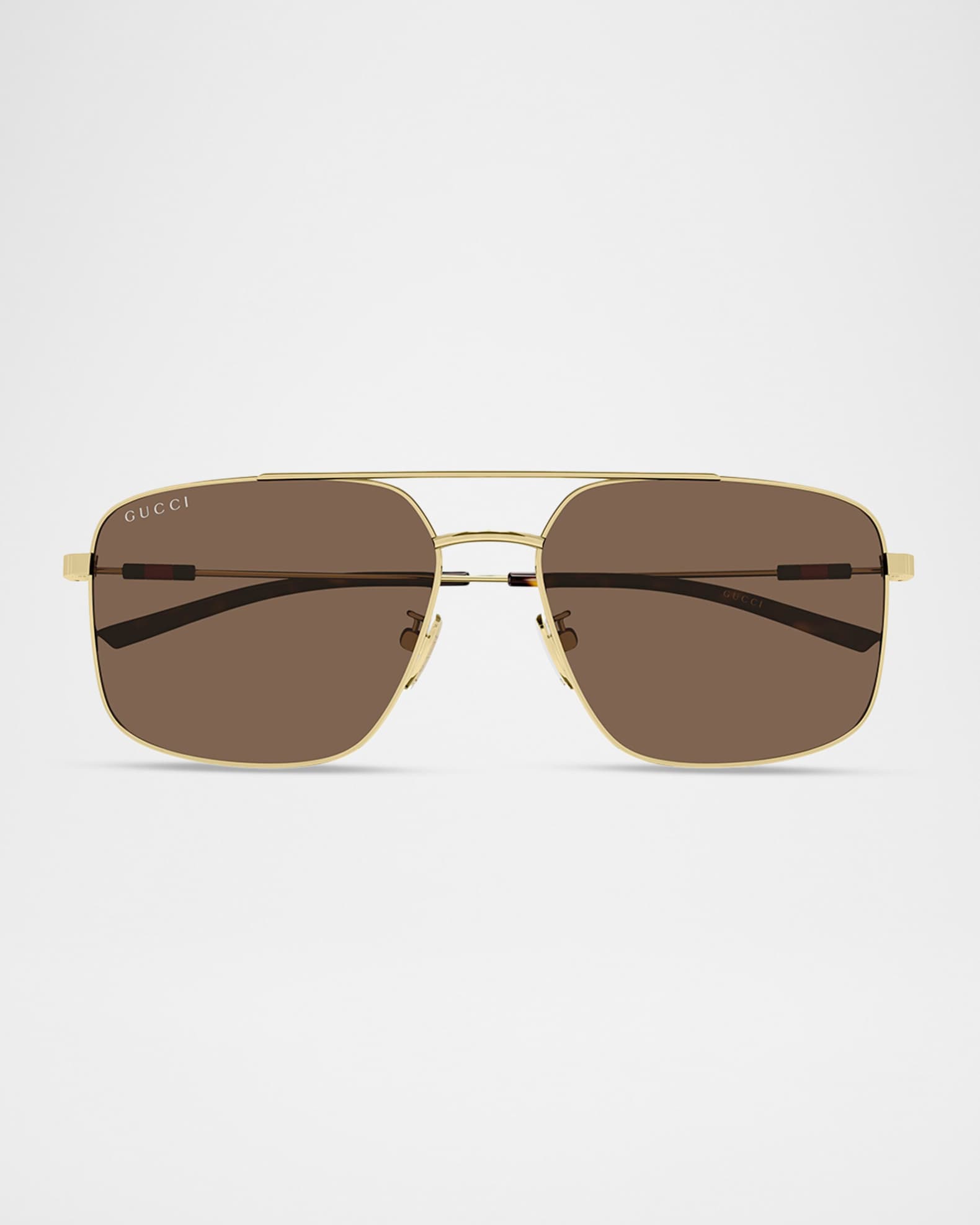 Gucci Men's GG2096SA-004 Metal Rectangle Sunglasses | Neiman Marcus
