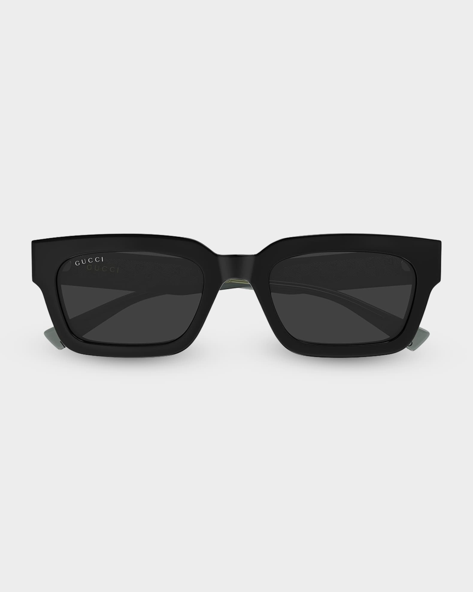 Gucci Men's GG2069S-001 Acetate Rectangle Sunglasses | Neiman Marcus