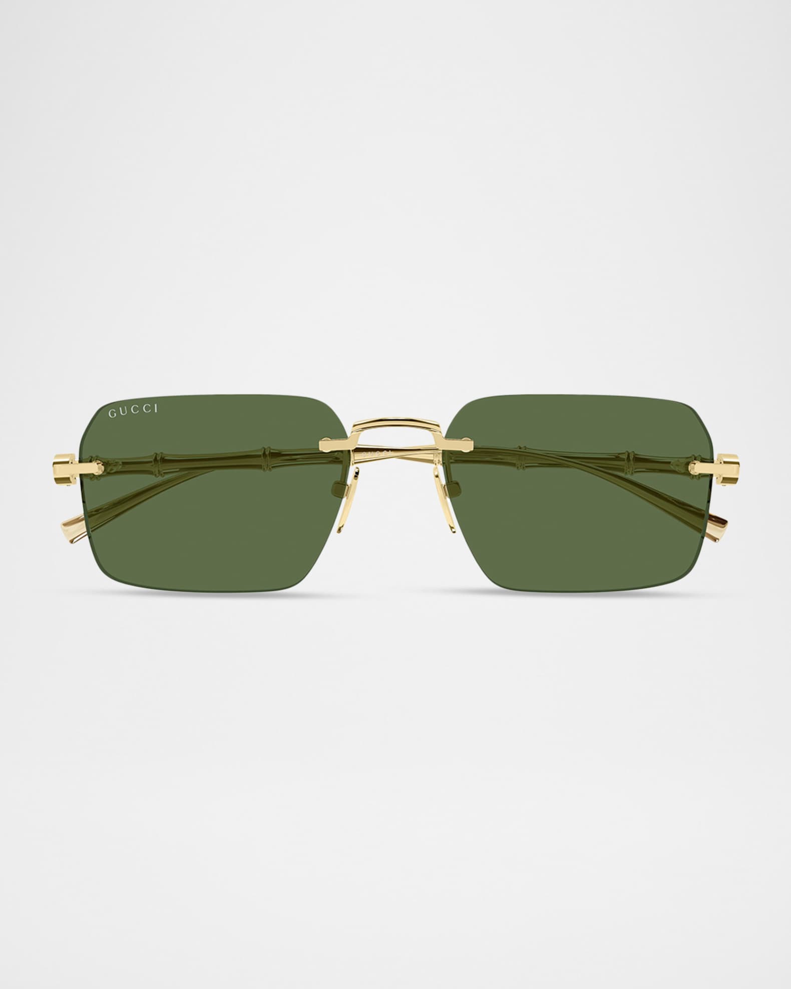 Gucci Men's GG2154S-003 Metal Rectangle Sunglasses | Neiman Marcus