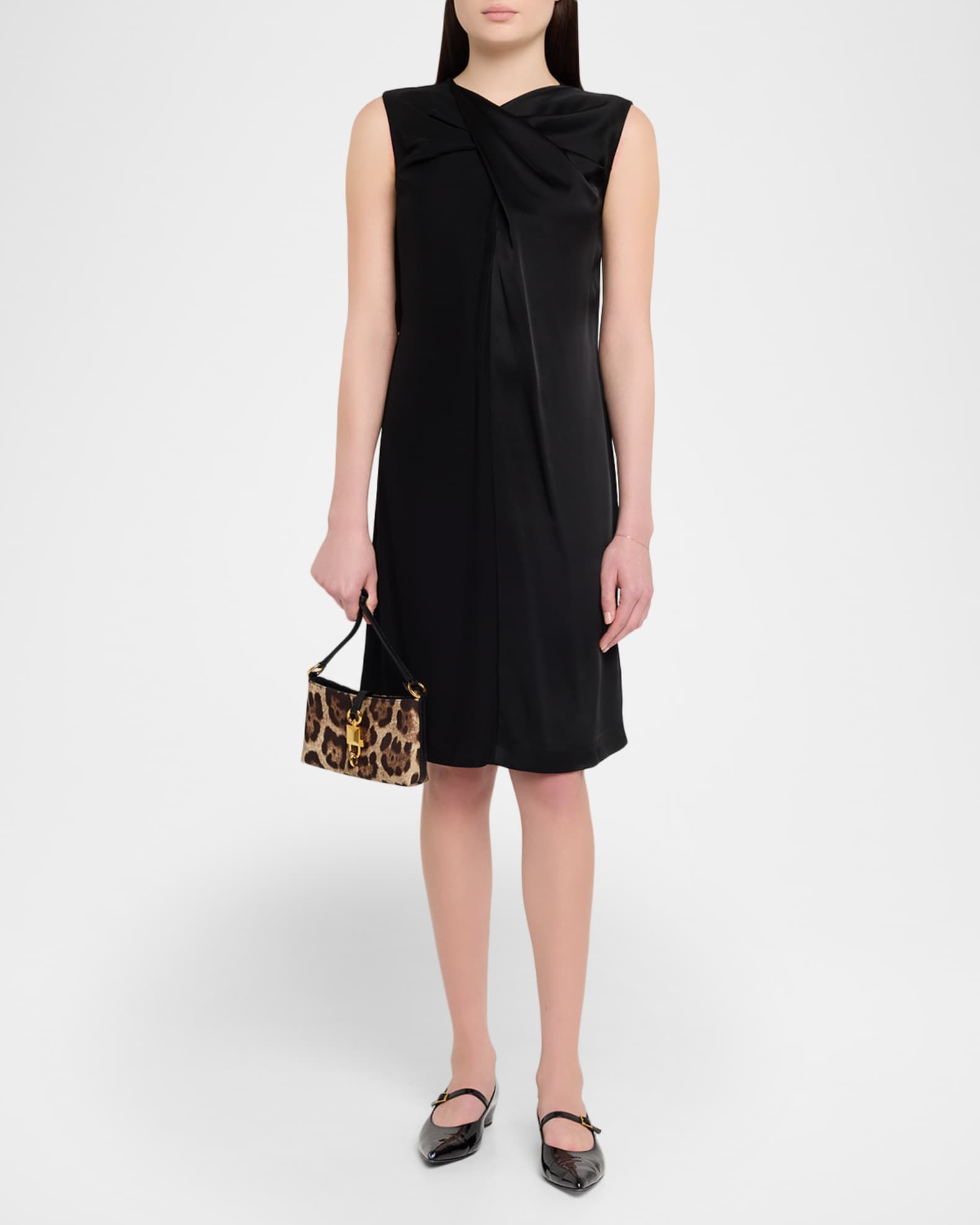 Dolce&Gabbana Lock Leopard-Print Shoulder Bag | Neiman Marcus