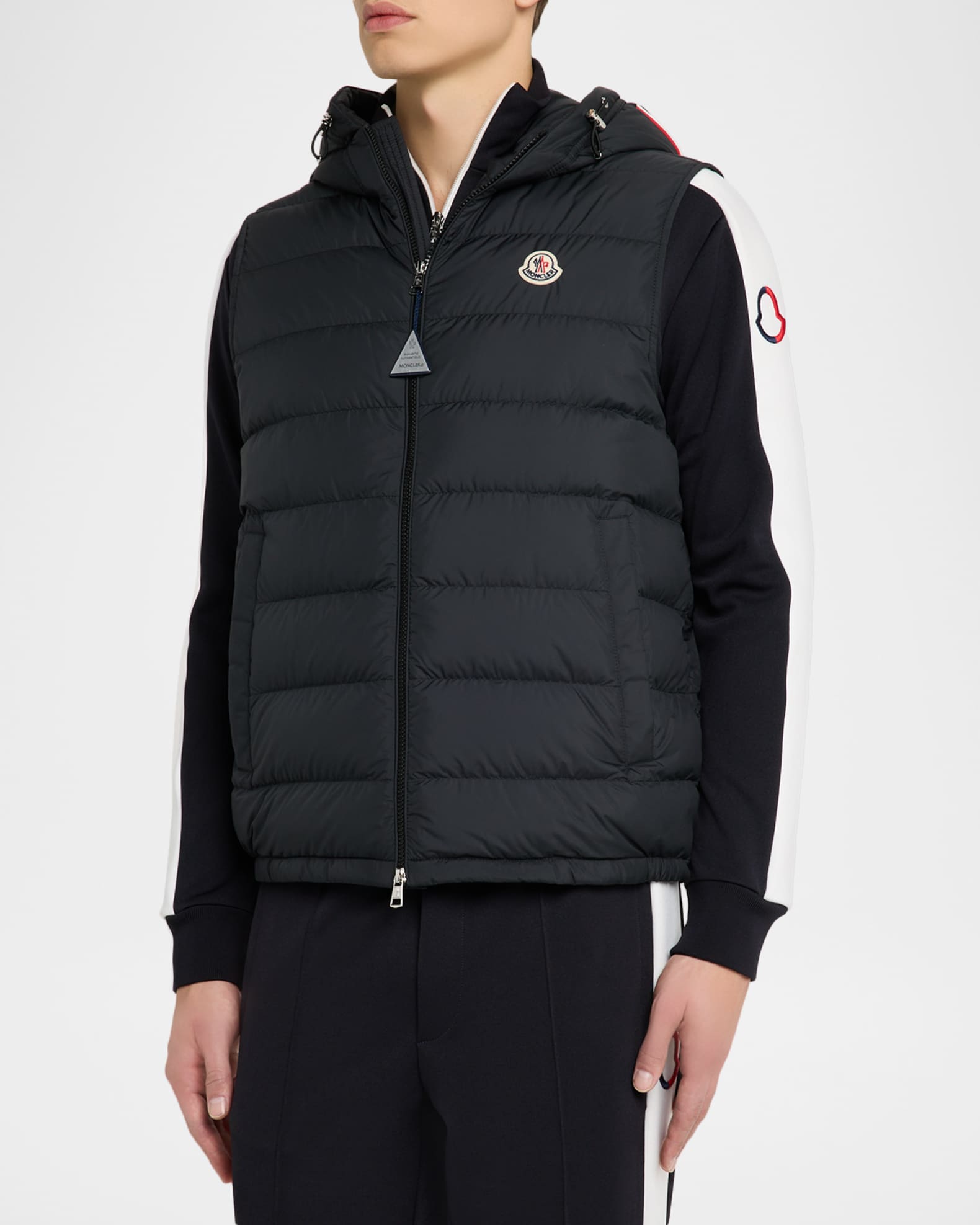 Moncler Men's Hooded Down Vest | Neiman Marcus