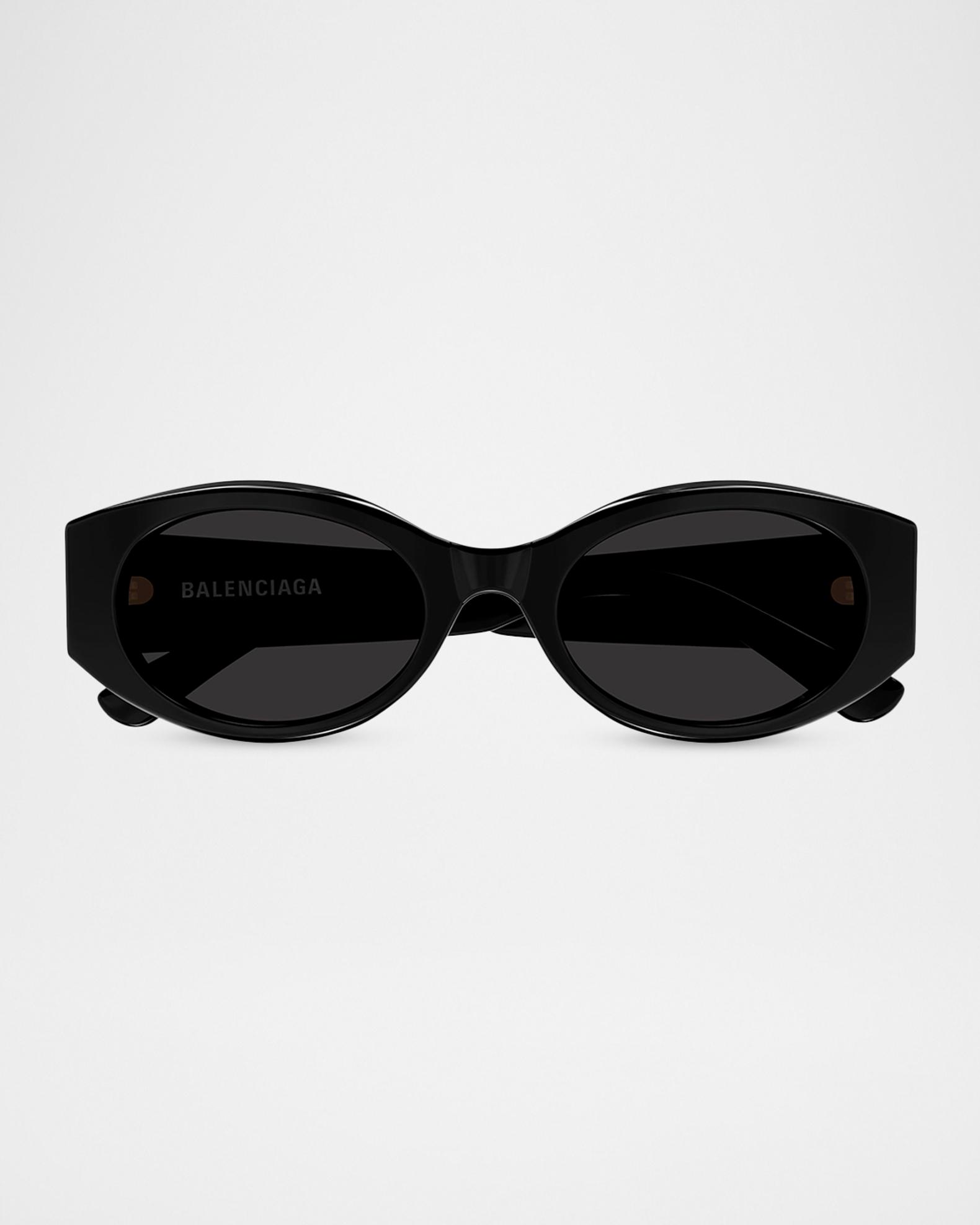 Balenciaga Nano BB Logo 53mm Oval Sunglasses | Neiman Marcus display picture 2