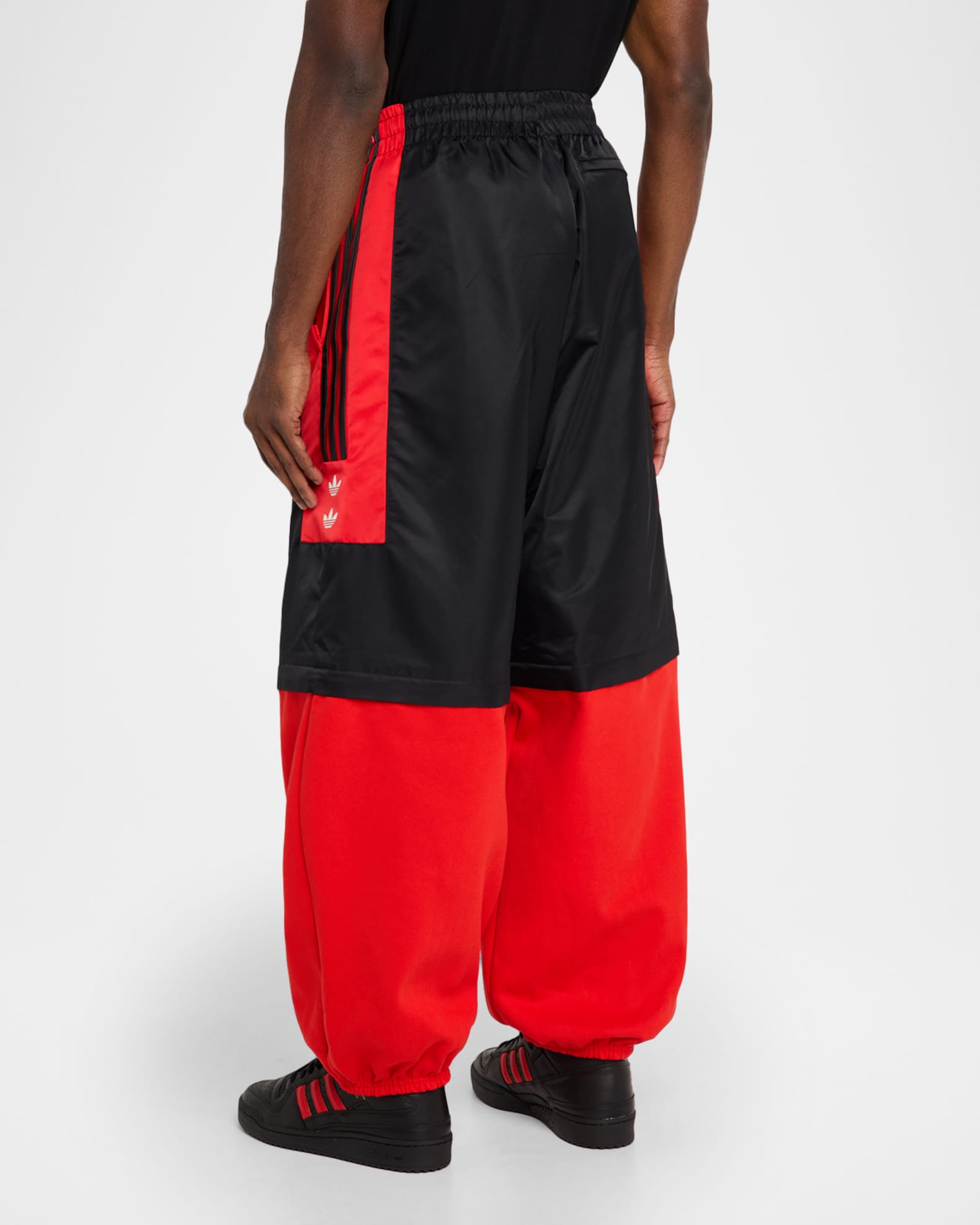 Adidas x Willy Chavarria Men's Fleece Zip-Off Track Pants | Neiman