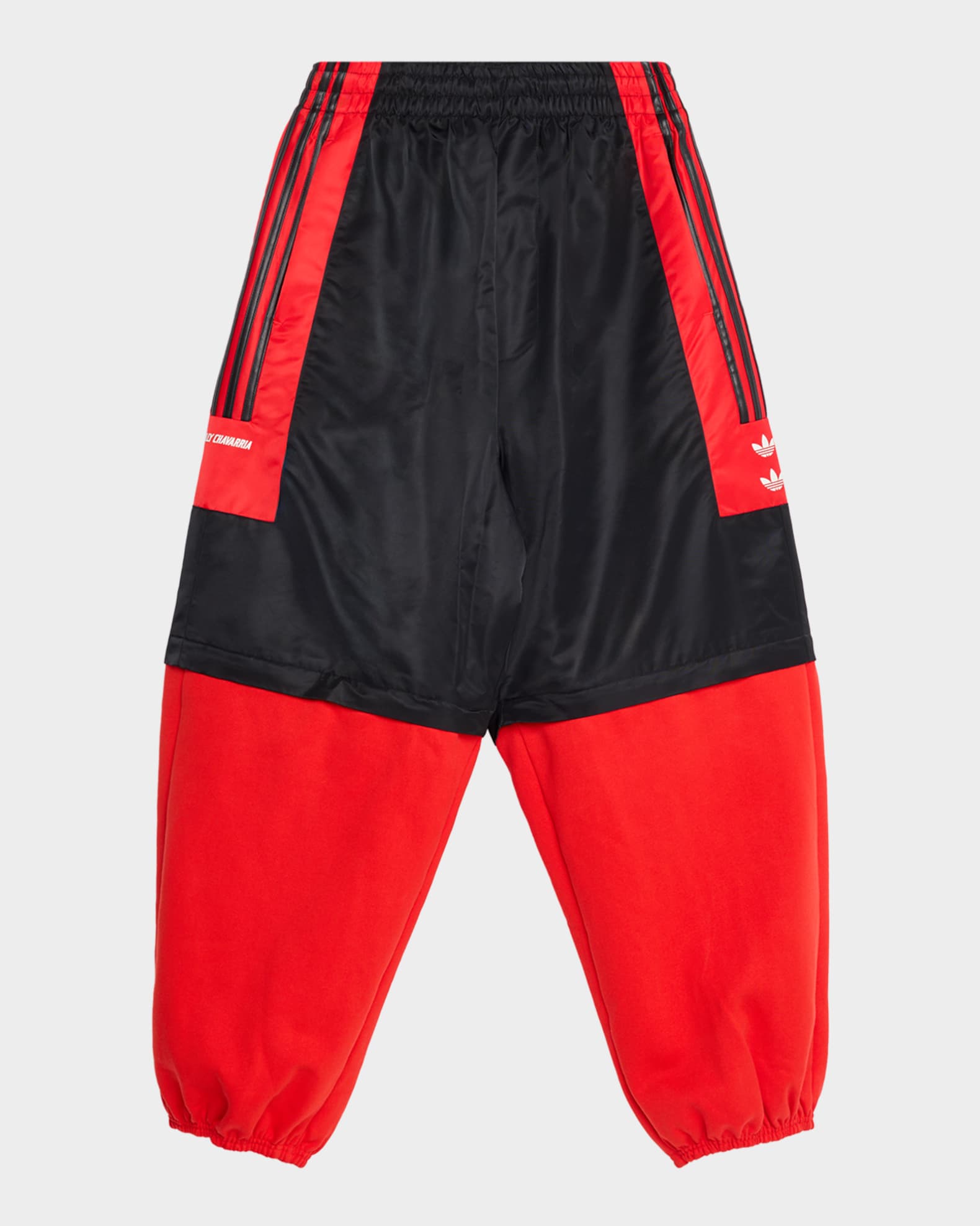 Adidas x Willy Chavarria Men's Fleece Zip-Off Track Pants | Neiman